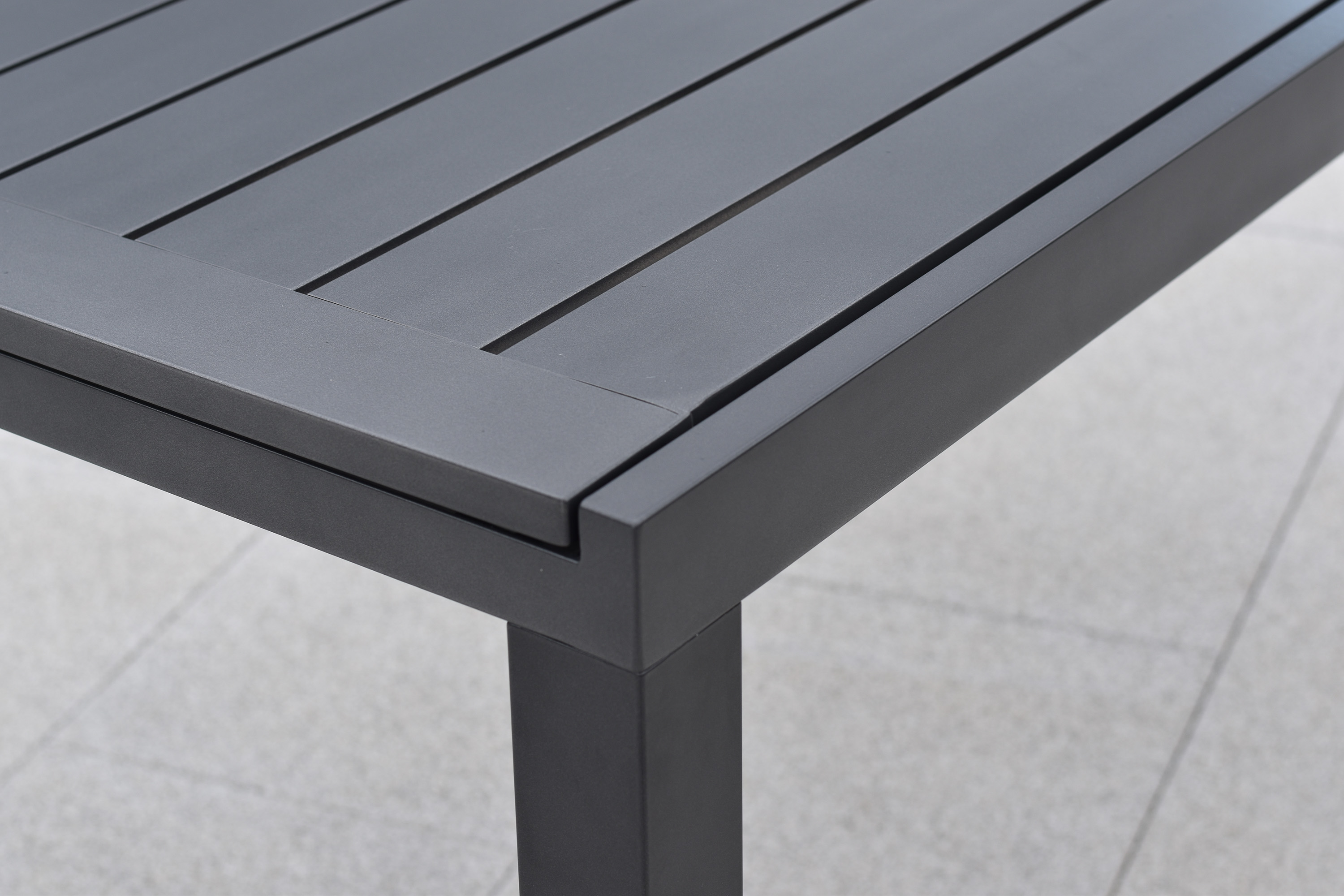 Milano Set 7tlg., 6 Stapelsessel, Ausziehtisch, 150 (200) x 90 cm