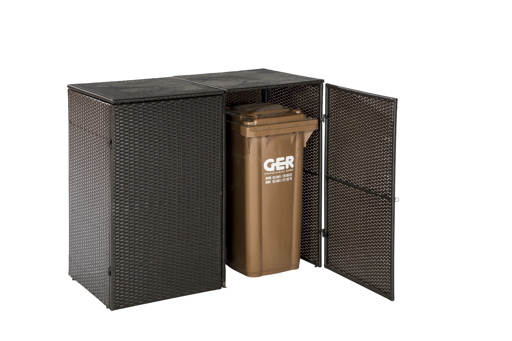 28948-210-3O92Dr2szysXmq Mülltonnenabdeckung 2er, 80-120 Liter