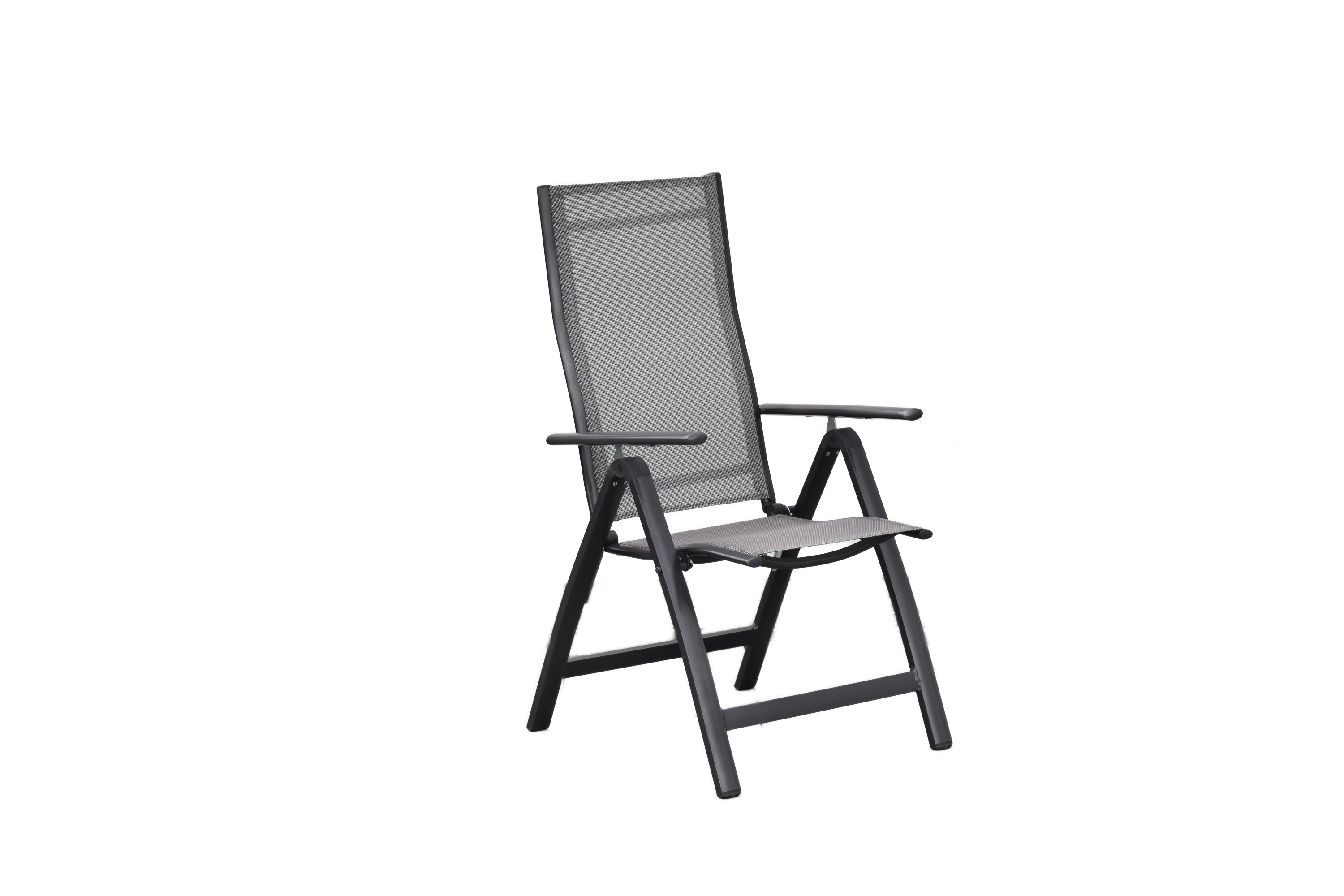 50865-330-4 Carrara Set, 7tlg., 6 Klappsessel, Ausziehtisch 200/300 x 110 cm, diamantbraun