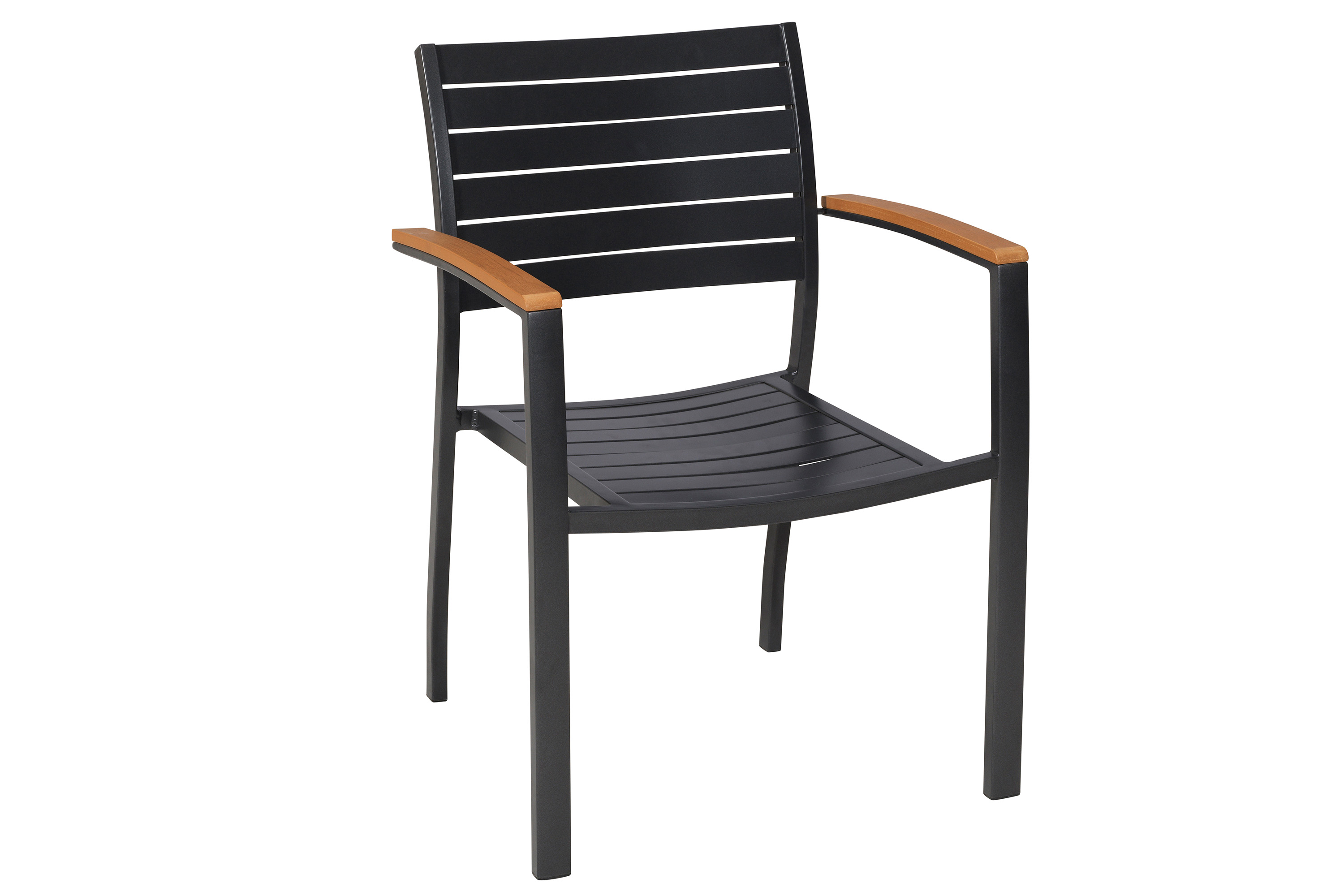 Astros Set 5tlg., 4 Stapelsessel, Tisch 150 x 90 cm