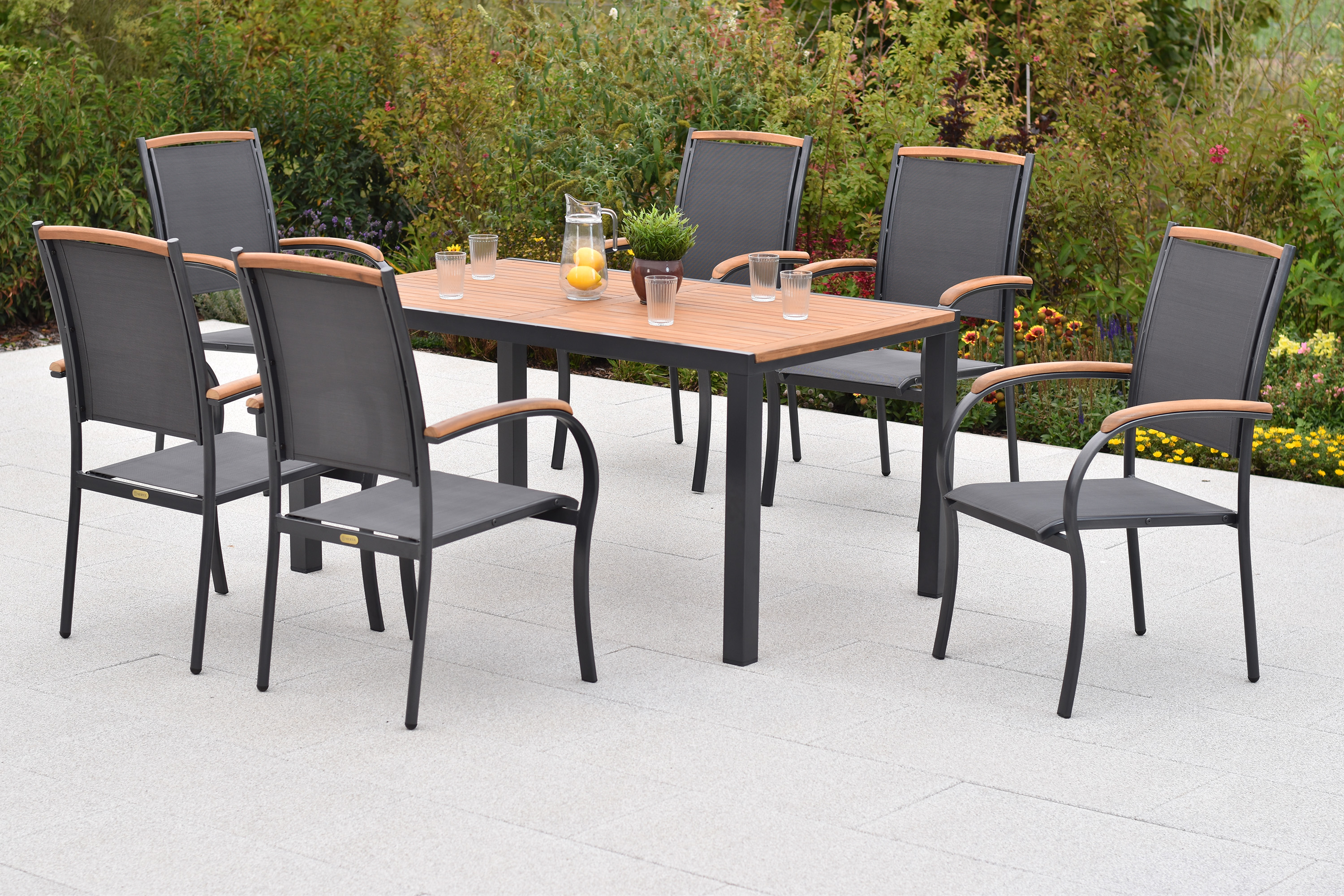 Siena Set, 7tlg., Tisch 150 x 90 cm