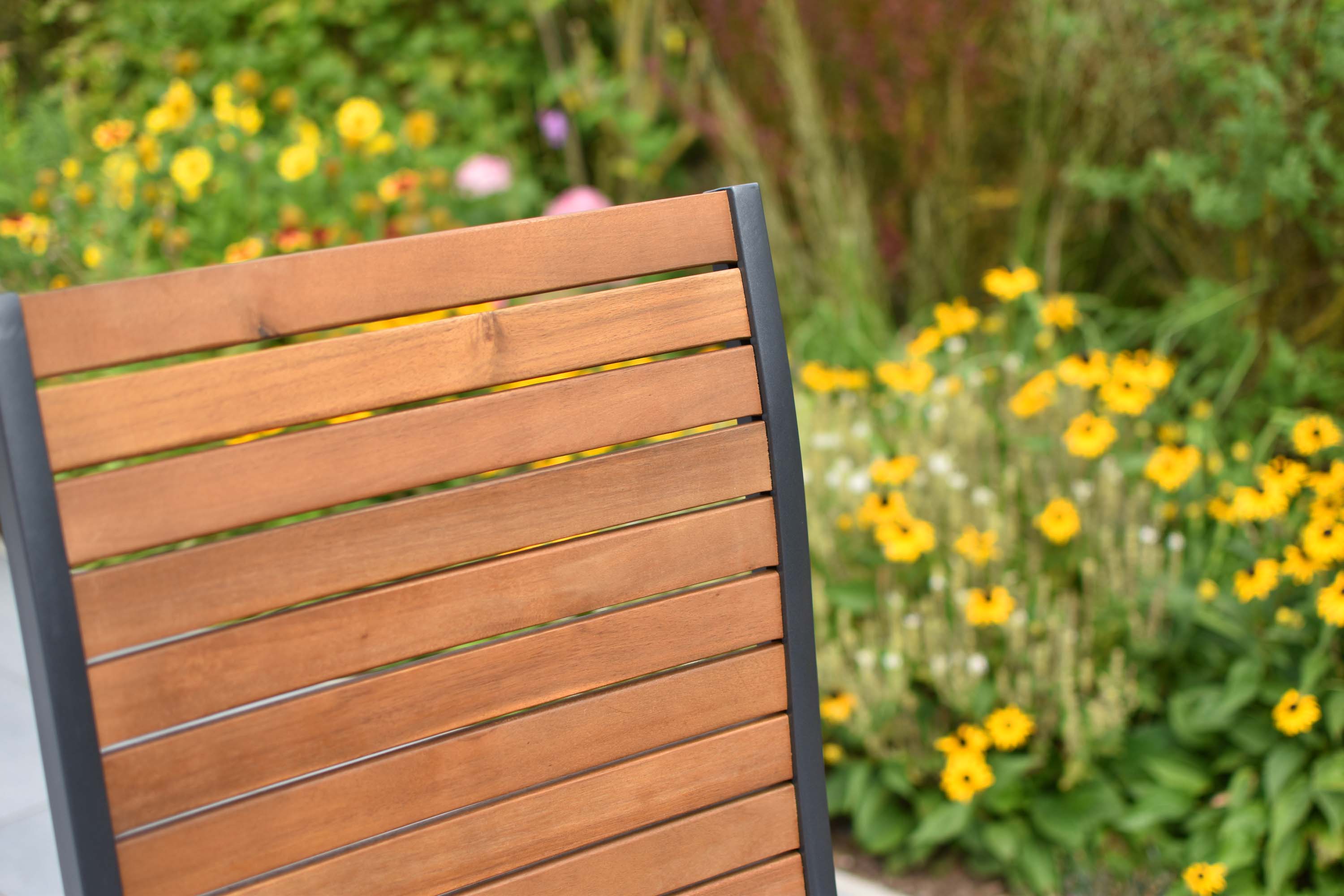 Santorin Set 5tlg., 4 Klappsessel, Ausziehtisch 150 (200) x 90 cm