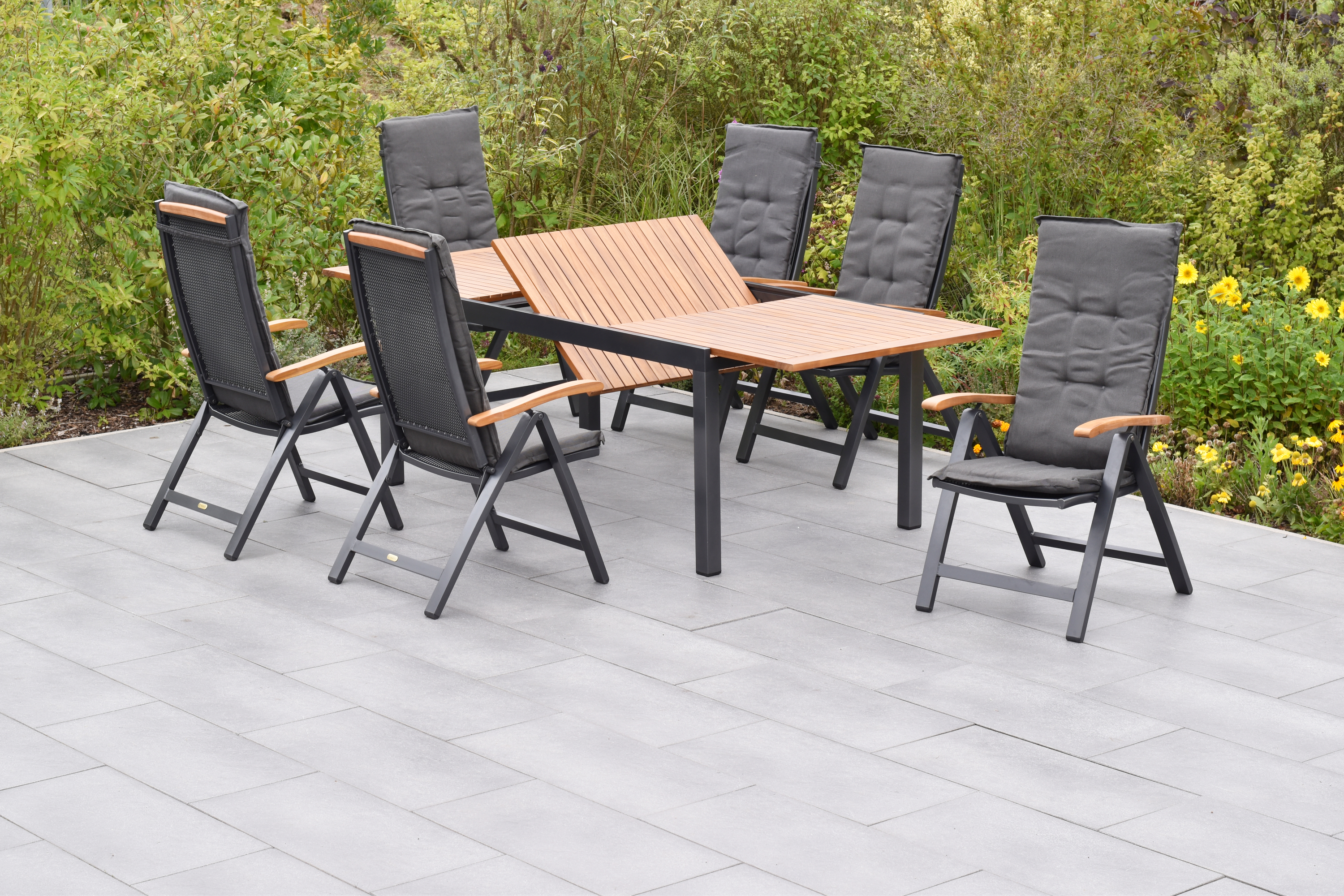50788-800-3 Tilos Set, 13tlg., Ausziehtisch 180/250 x 100 cm, inkl. Kissen