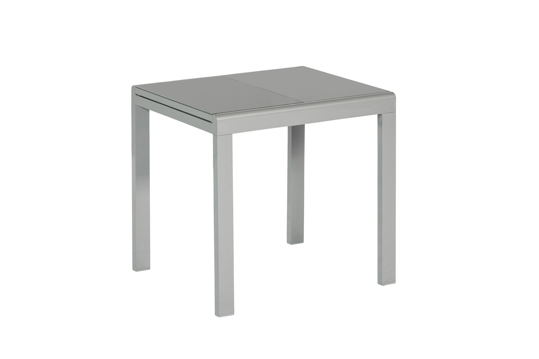 50877-317-5 Amalfi Set, 3tlg., 2 Klappsessel, Ausziehtisch 80/120 x 70 cm, schwarz