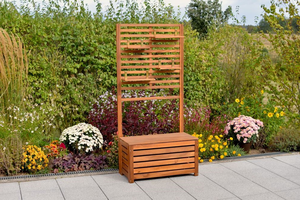 Sichtschutz, Kissenbox und Ablageflächen Sichtschutz, Kissenbox und Ablageflächen