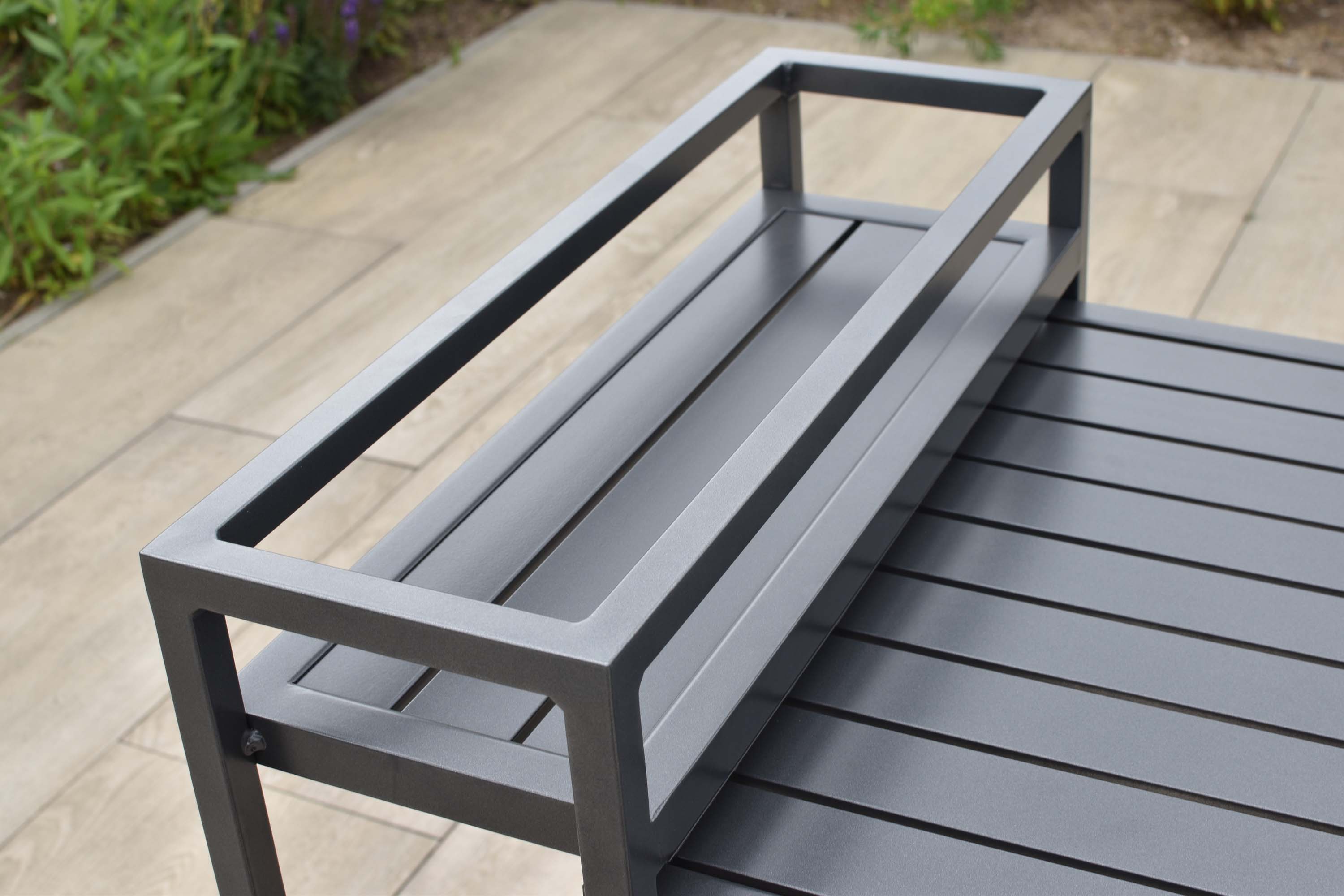 Delos Set 3tlg., 2 Bistrosessel, stapelbar, Balkonklappentisch 23/91 x 60 cm