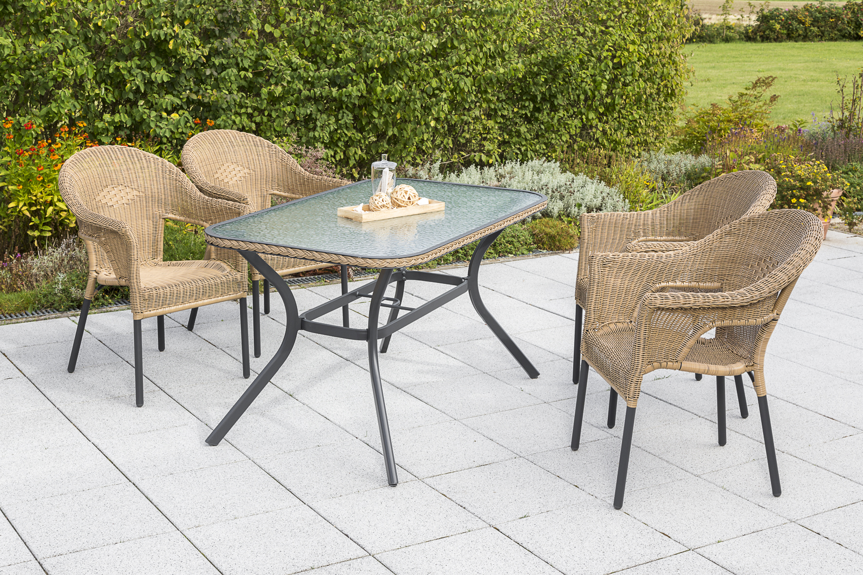 Ravenna Set, 5tlg., Tisch 150 x 85 cm, natur Ravenna Set, 5tlg., Tisch 150 x 85 cm, natur
