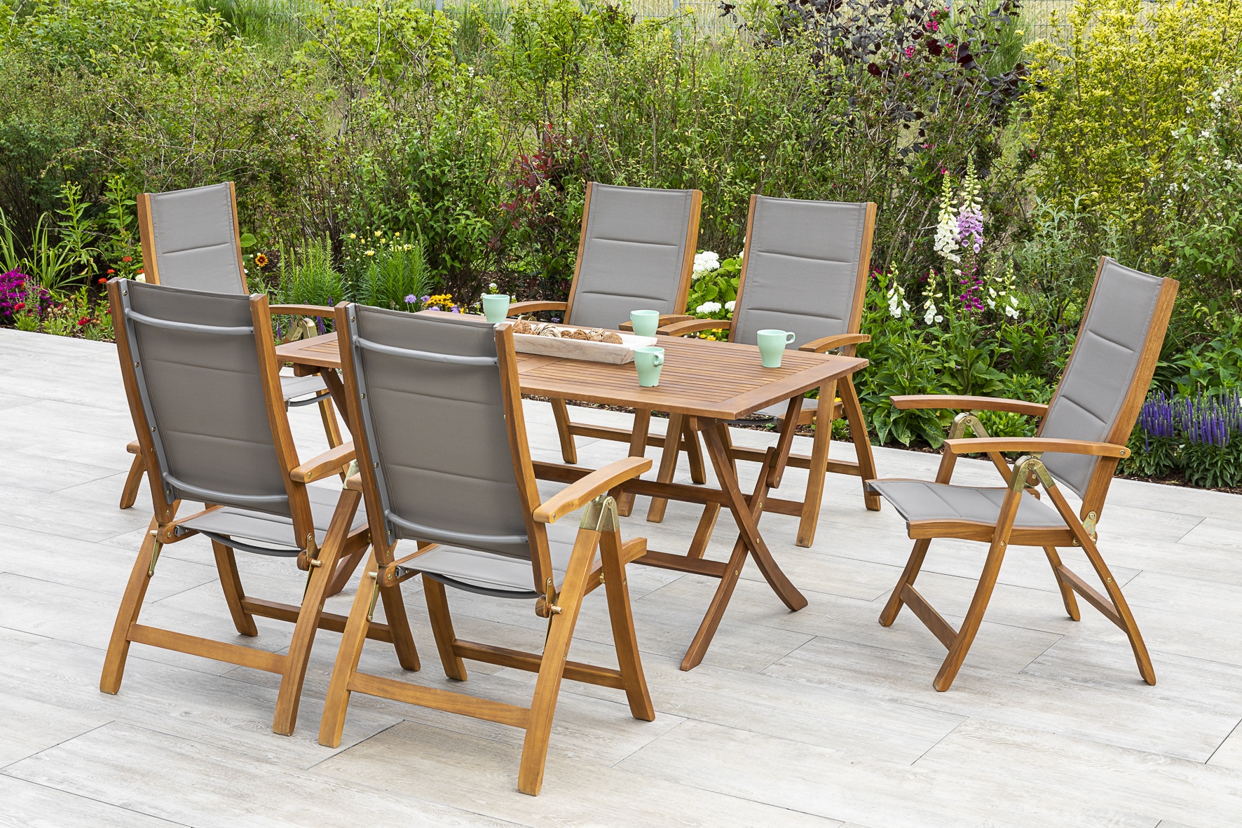 Acapulco Set, 7tlg., Klapptisch 160 x 90 cm Acapulco Set, 7tlg., Klapptisch 160 x 90 cm
