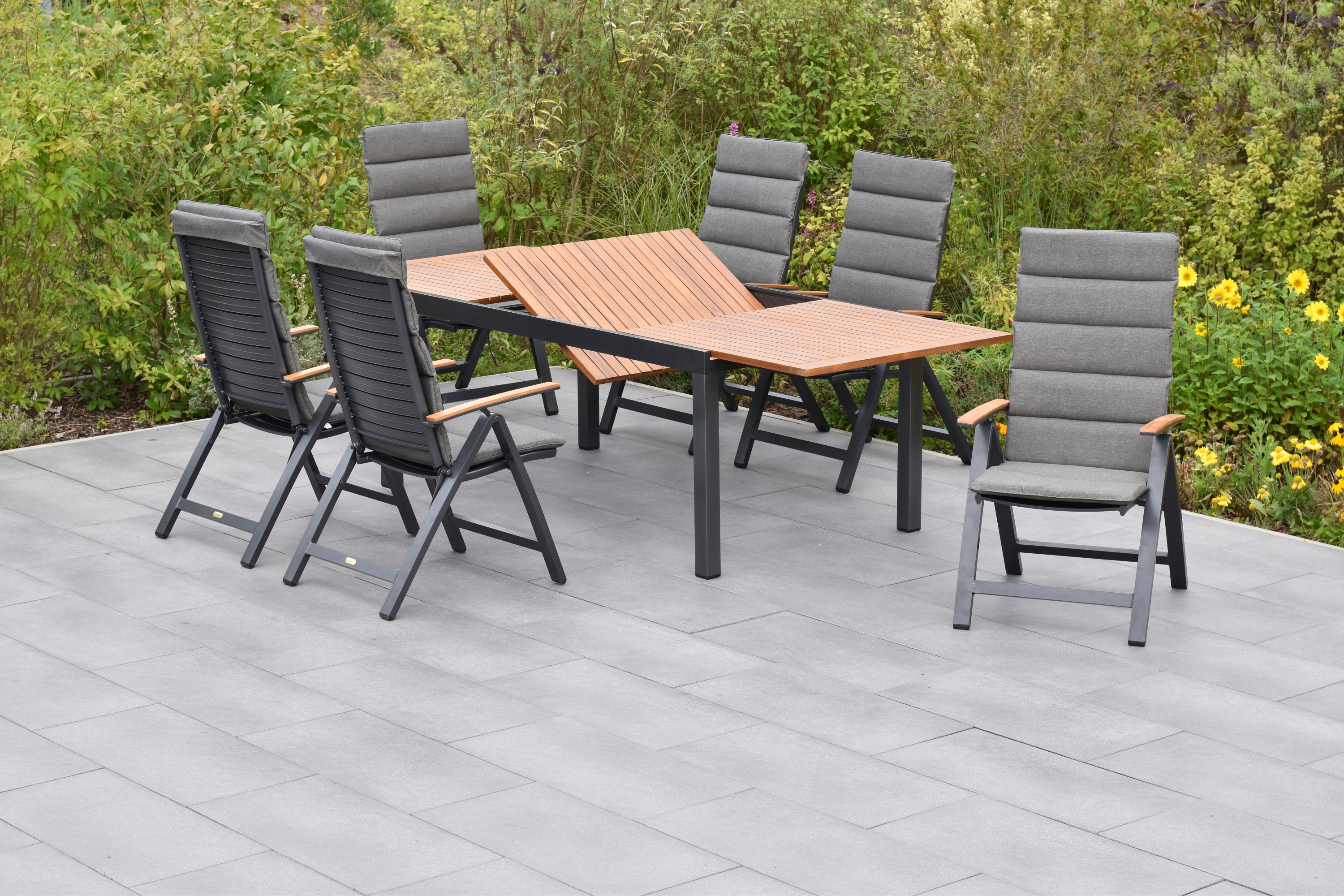 50799-800-3 Astros Set, 13tlg., Ausziehtisch 180/250 x 100 cm, inkl. Kissen