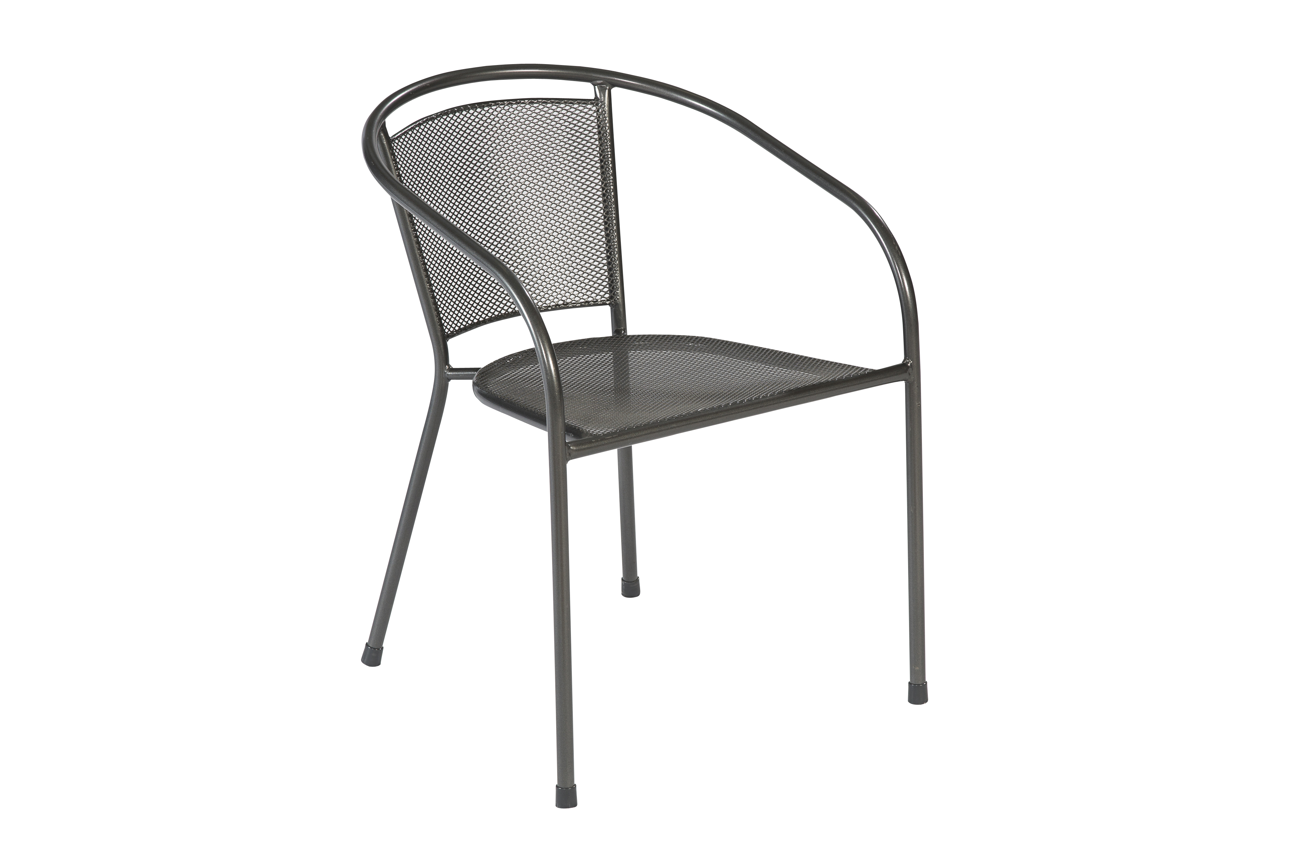 Delos Set 3tlg., 2 Stapelsessel, Tisch rund Ø 60 cm