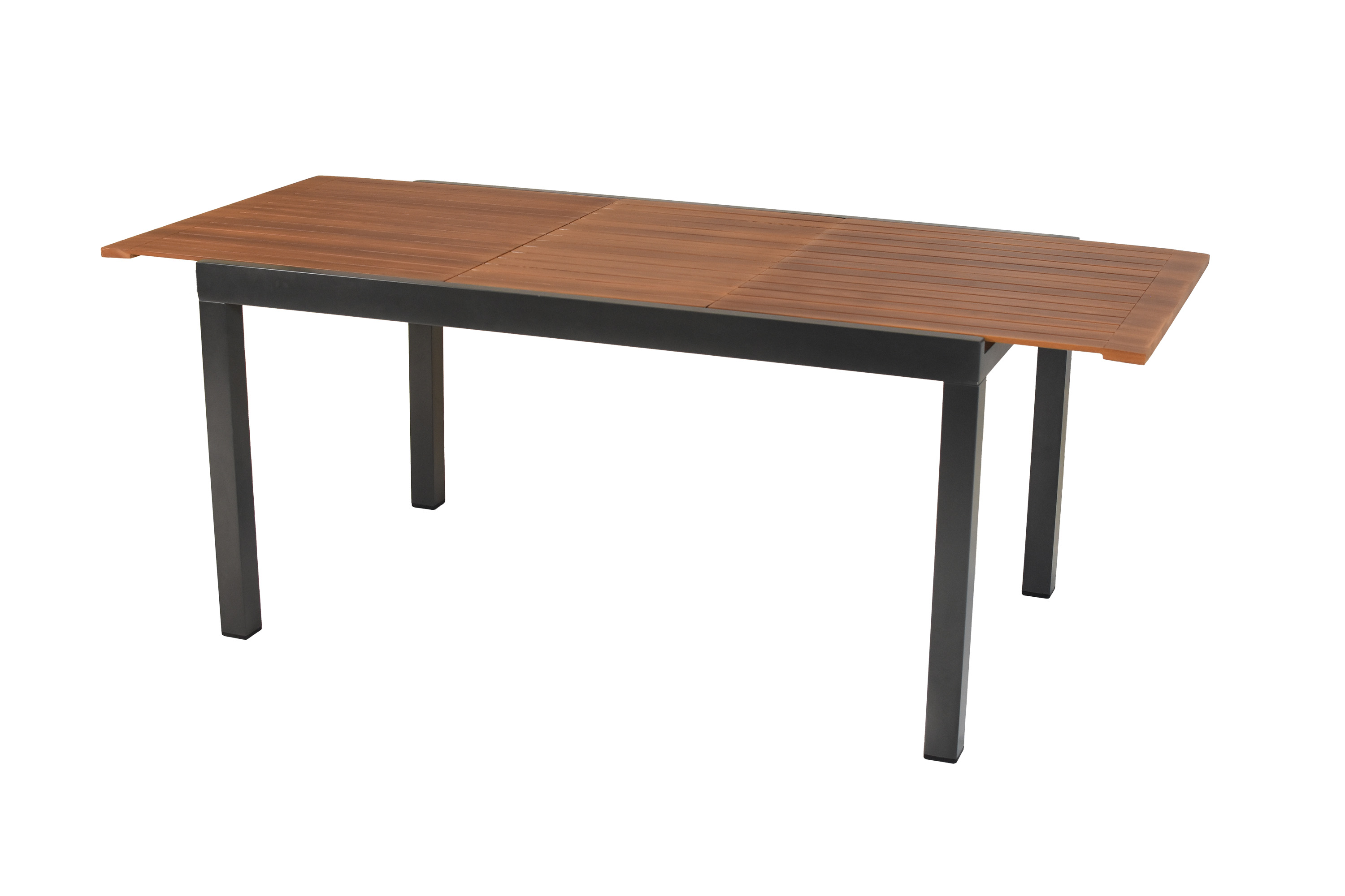 Tinos Set 5tlg., 4 Klappsessel, Ausziehtisch 150 (200) x 90 cm