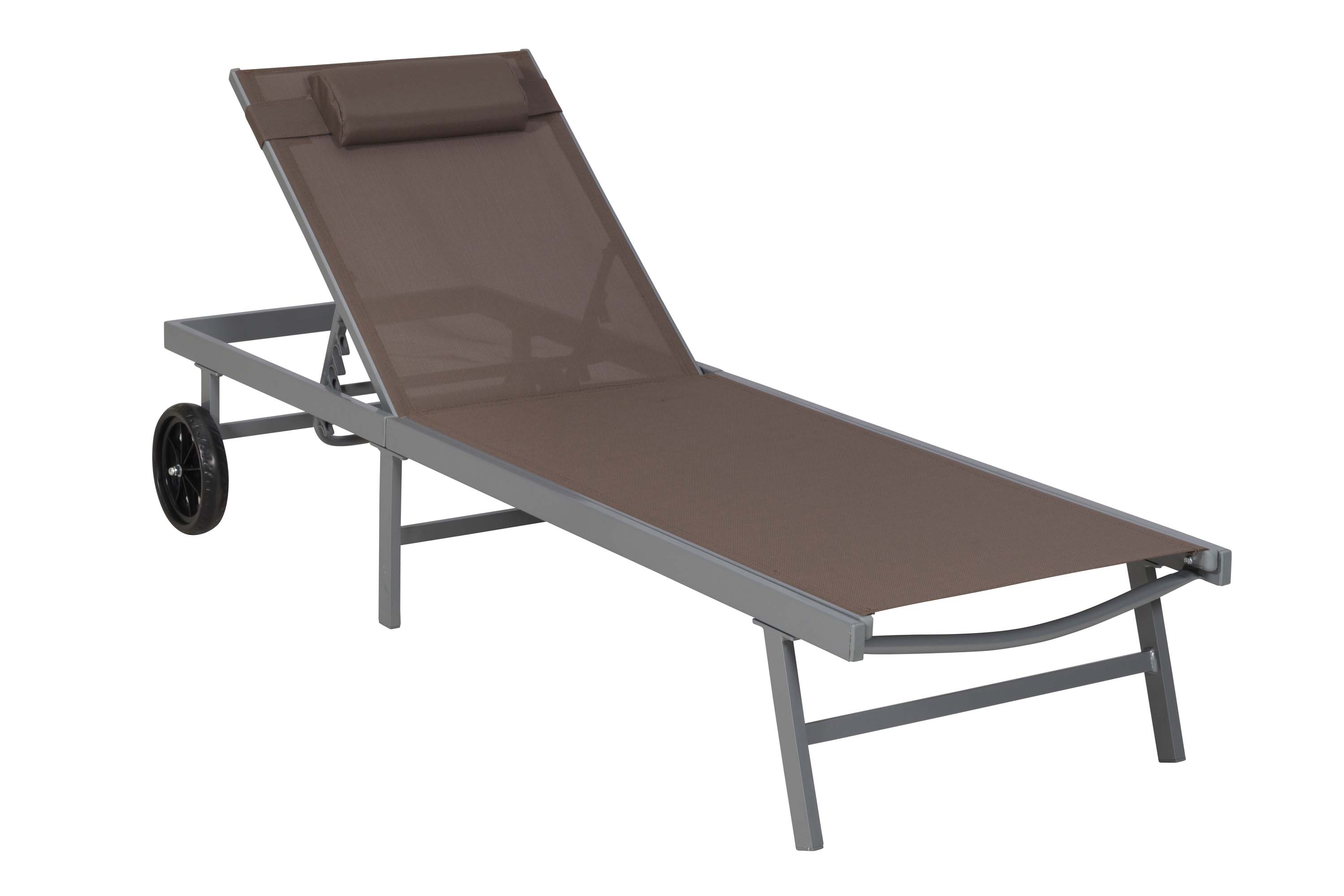 Tessin Liege, inkl. Kopfkissen, taupe
