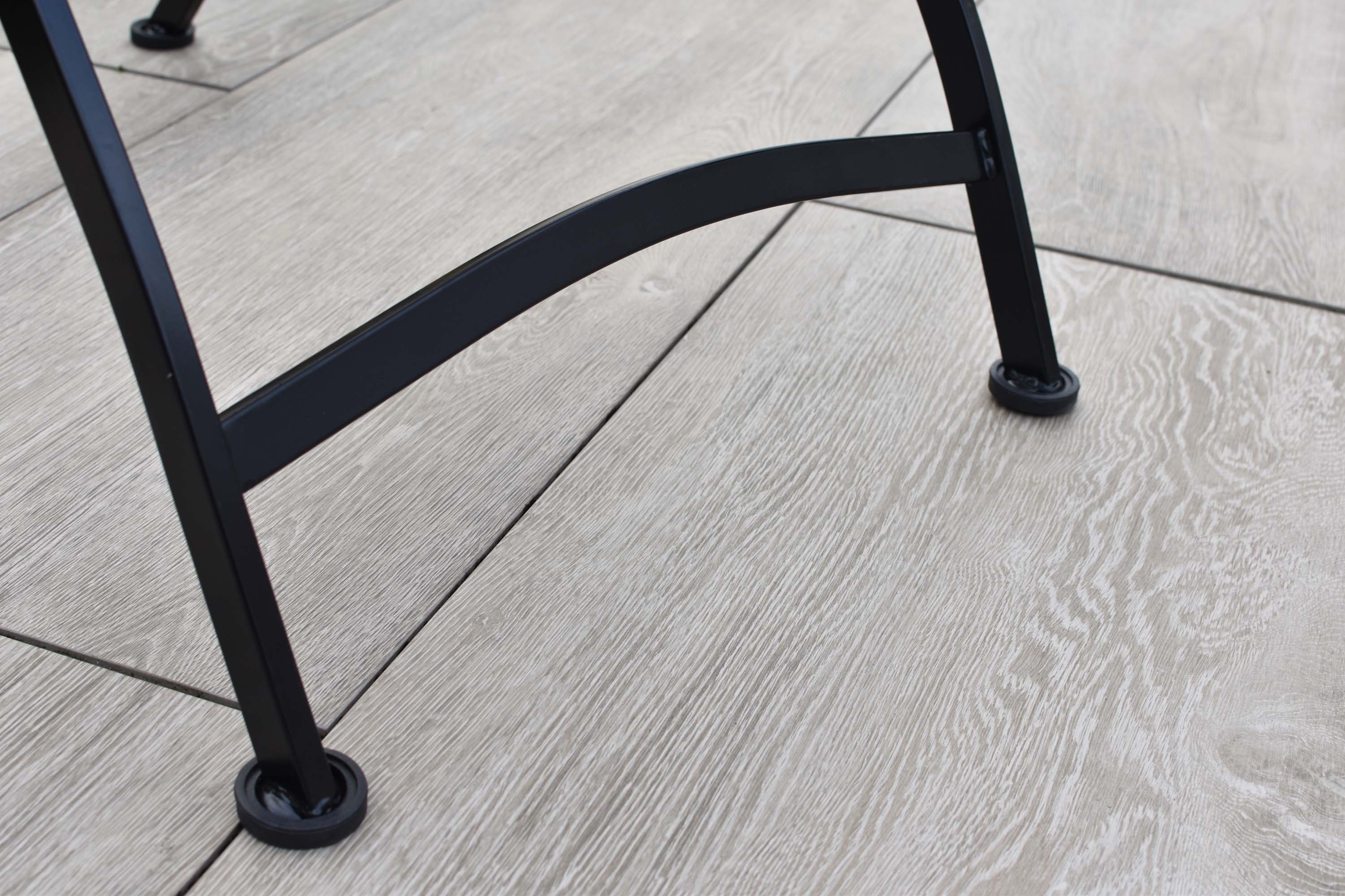 Schlossgarten Set 7tlg., 6 Klappsessel, Klapptisch 160 x 90 cm