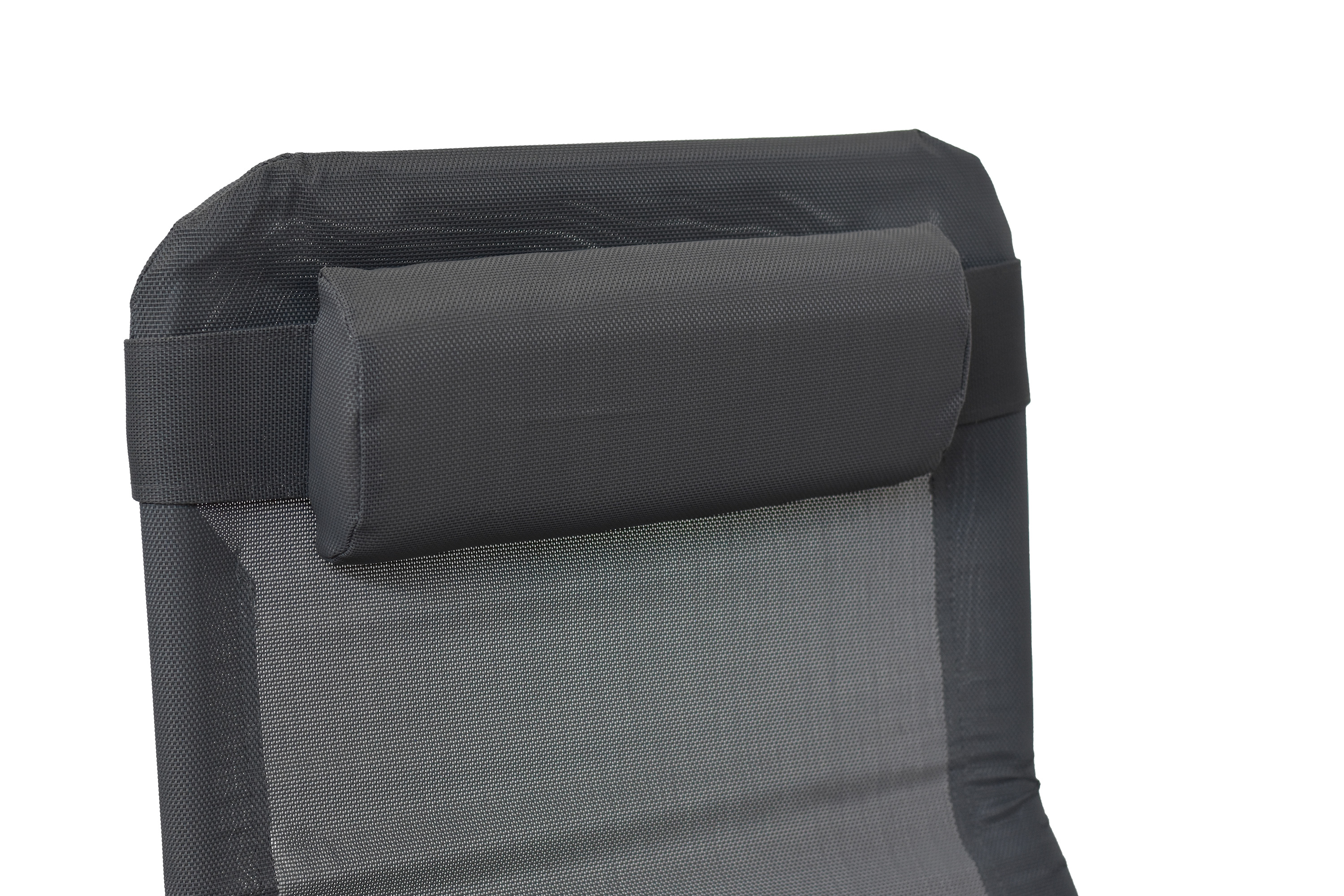 Wellnessliege XXL inkl. Kopfkissen, 2er Set, grau