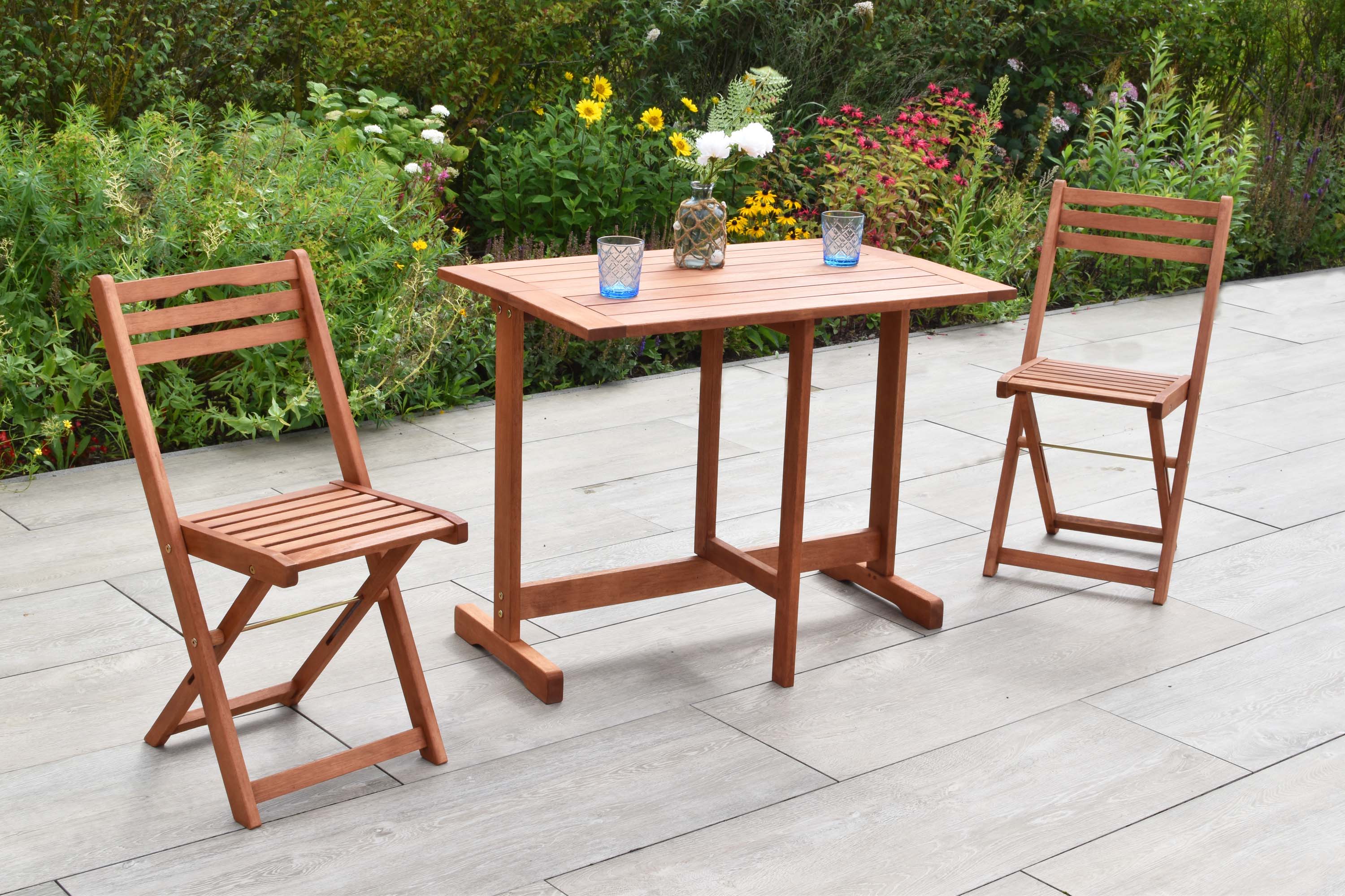 Porto Set 3tlg., 2 Klappstühle, Klapptisch 90 x 60 cm Porto Set 3tlg., 2 Klappstühle, Klapptisch 90 x 60 cm