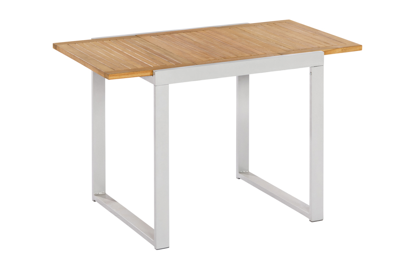 Naxos-Balkon-AZ-Tisch-22009-219-NB-1ePjkJWq8GNE7z Naxos Set 3tlg., 2 Klappsessel. Balkonausziehtisch 80 (120) x 70 cm, silber