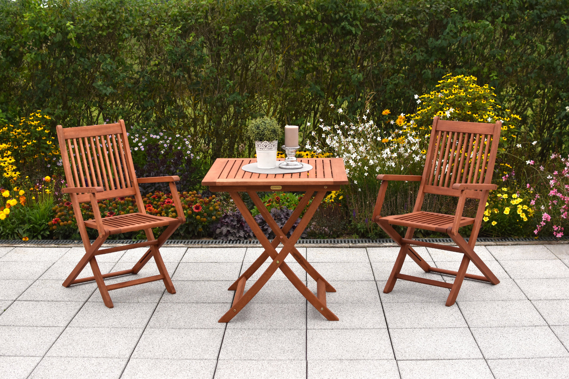 Rio Set, 3tlg., 2 Klappsessel, Tisch 70 x 70 cm Rio Set, 3tlg., 2 Klappsessel, Tisch 70 x 70 cm