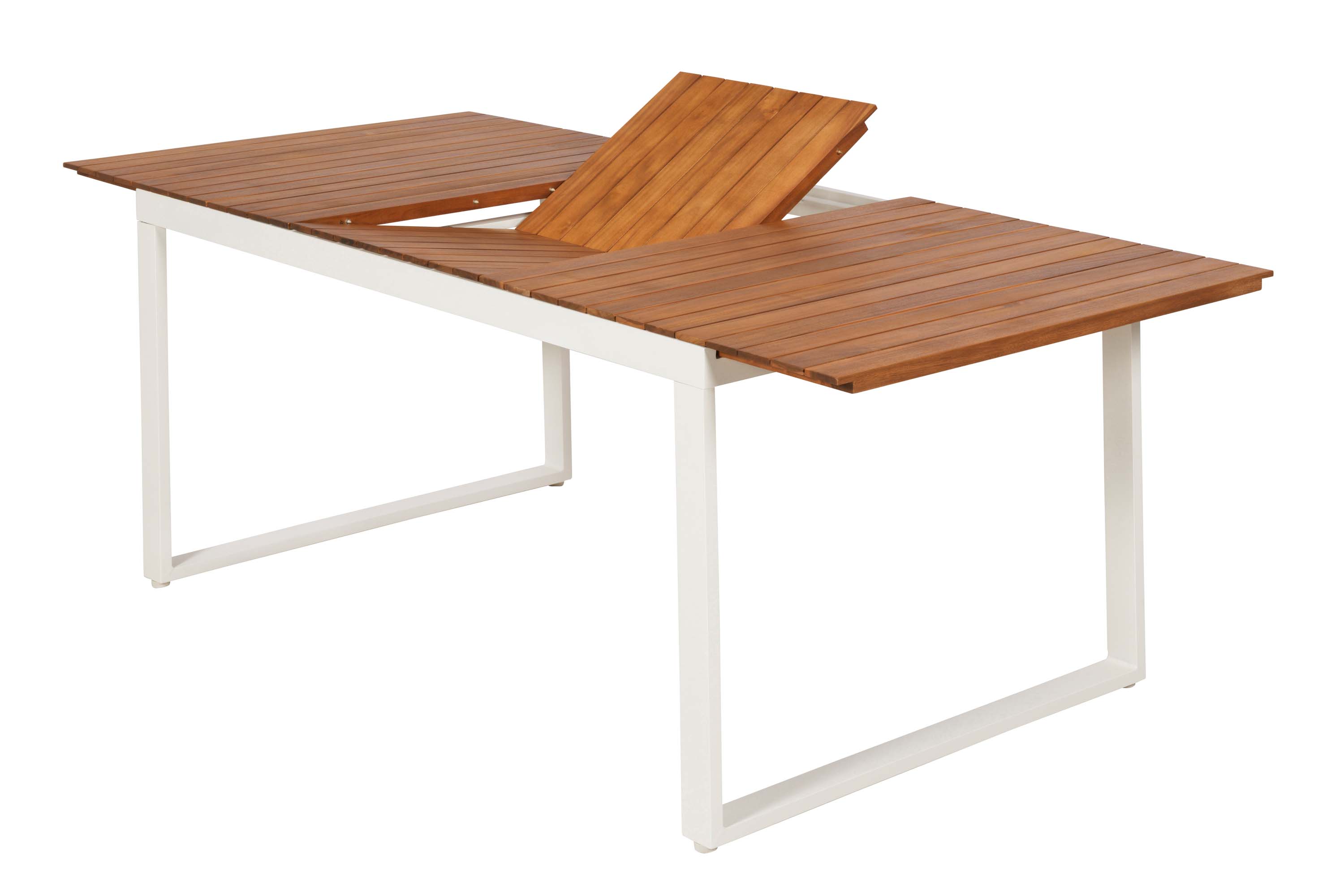 Naxos Ausziehtisch 150 (200) x 90 cm, weiß