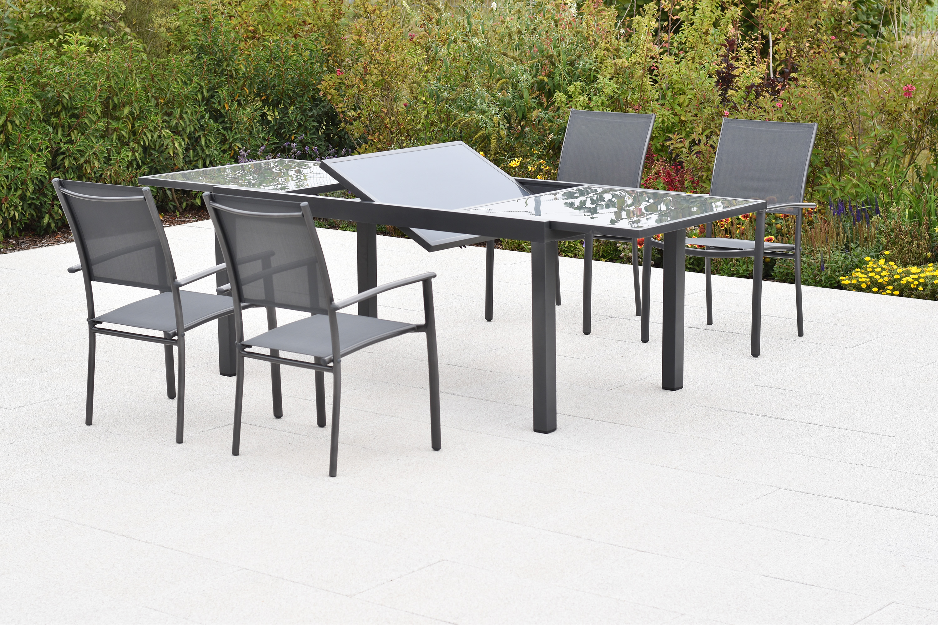 Milano Set, 5tlg., Ausziehtisch 150/210 x 90 cm Milano Set, 5tlg., Ausziehtisch 150/210 x 90 cm