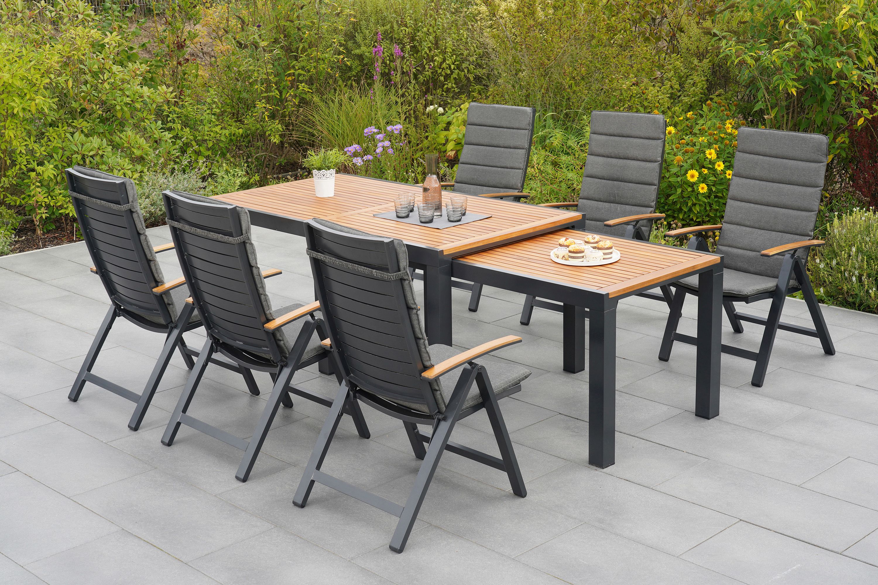 Astros Set 13tlg. Flex-Ausziehtisch 180/300 x 100 cm Astros Set 13tlg. Flex-Ausziehtisch 180/300 x 100 cm