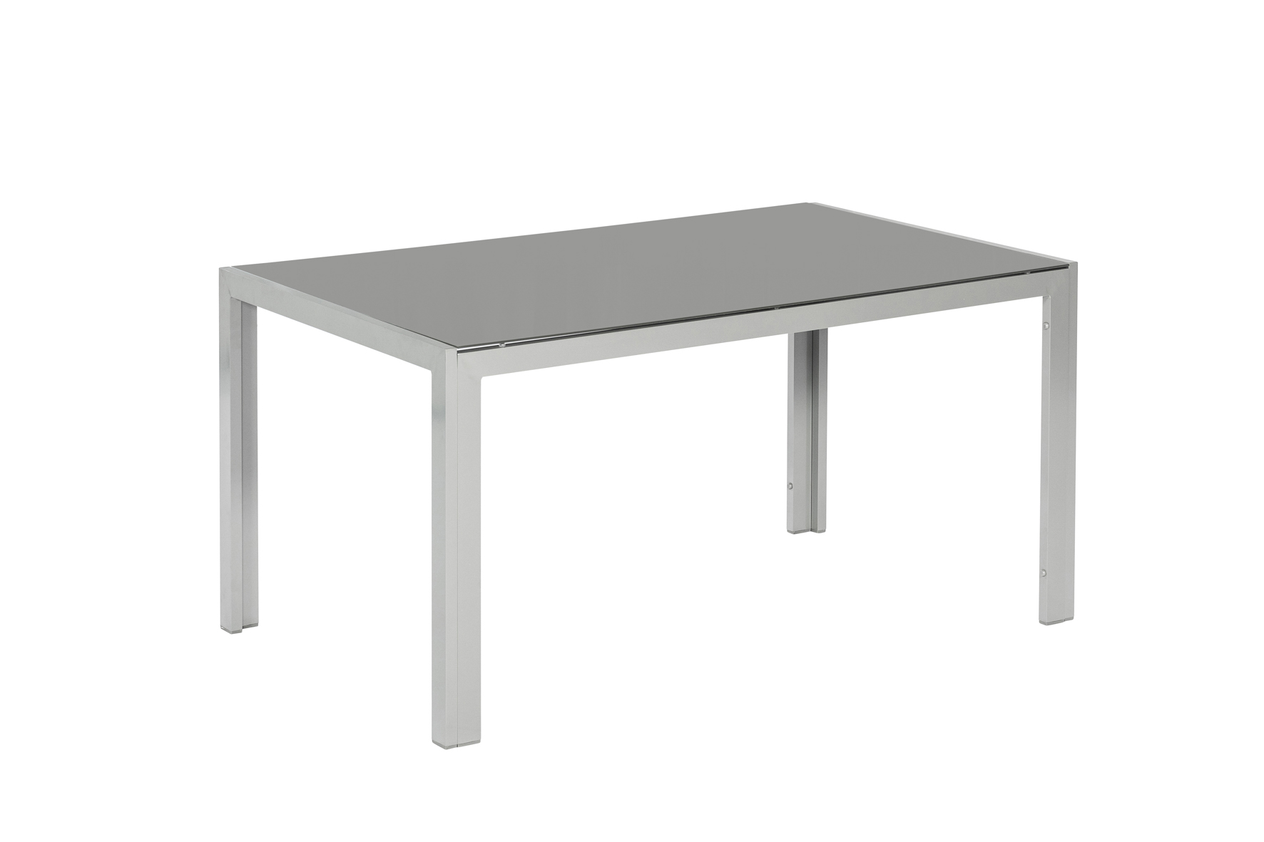 50359-309-5GS55eT1CHPuaB Amalfi Set, 7 tlg., 6 Stapelsessel, Tisch 150 x 90 cm, grau