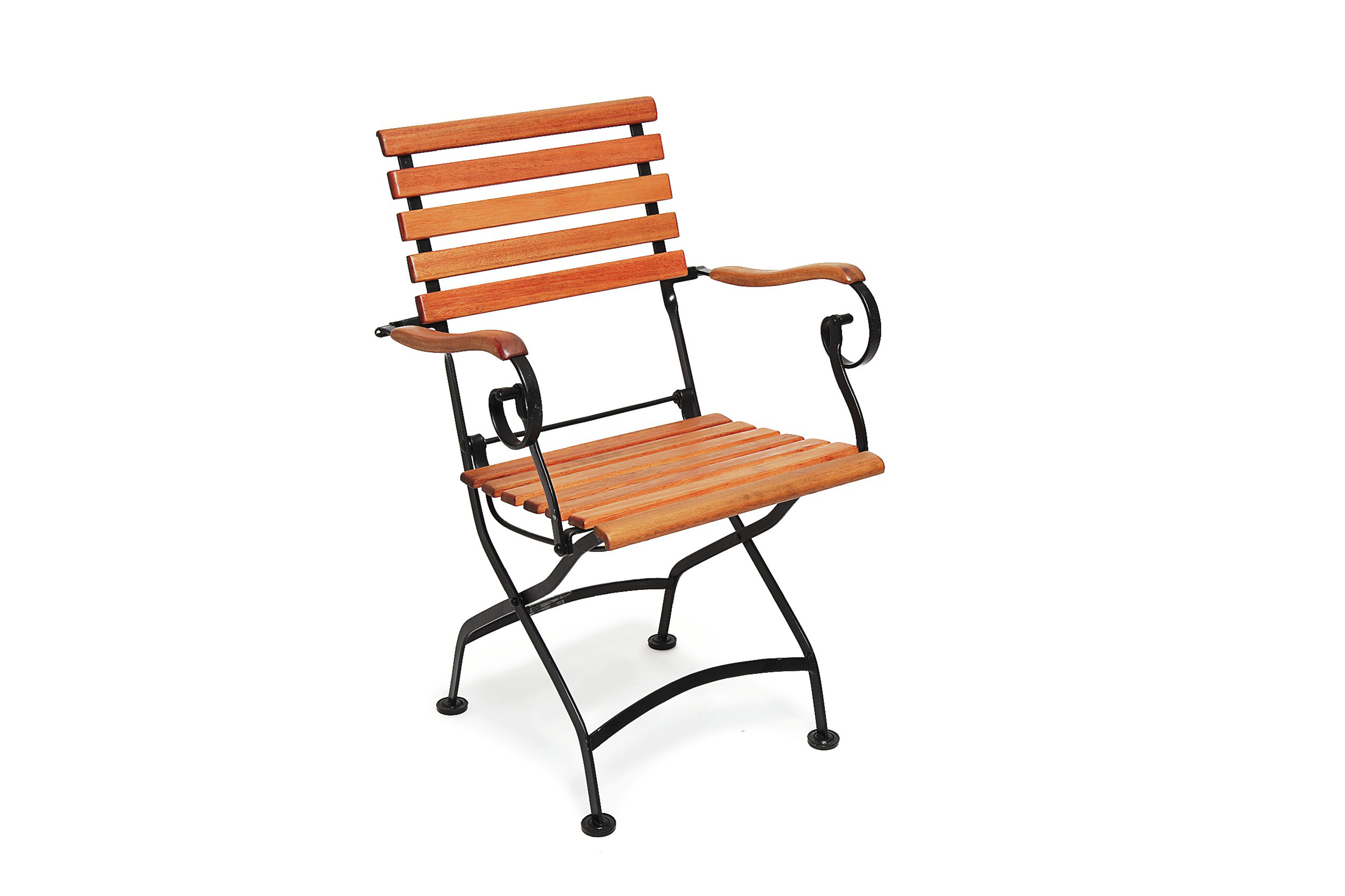 Schlossgarten Set 7tlg., 6 Klappsessel, Ausziehtisch 100/150 x 90 cm