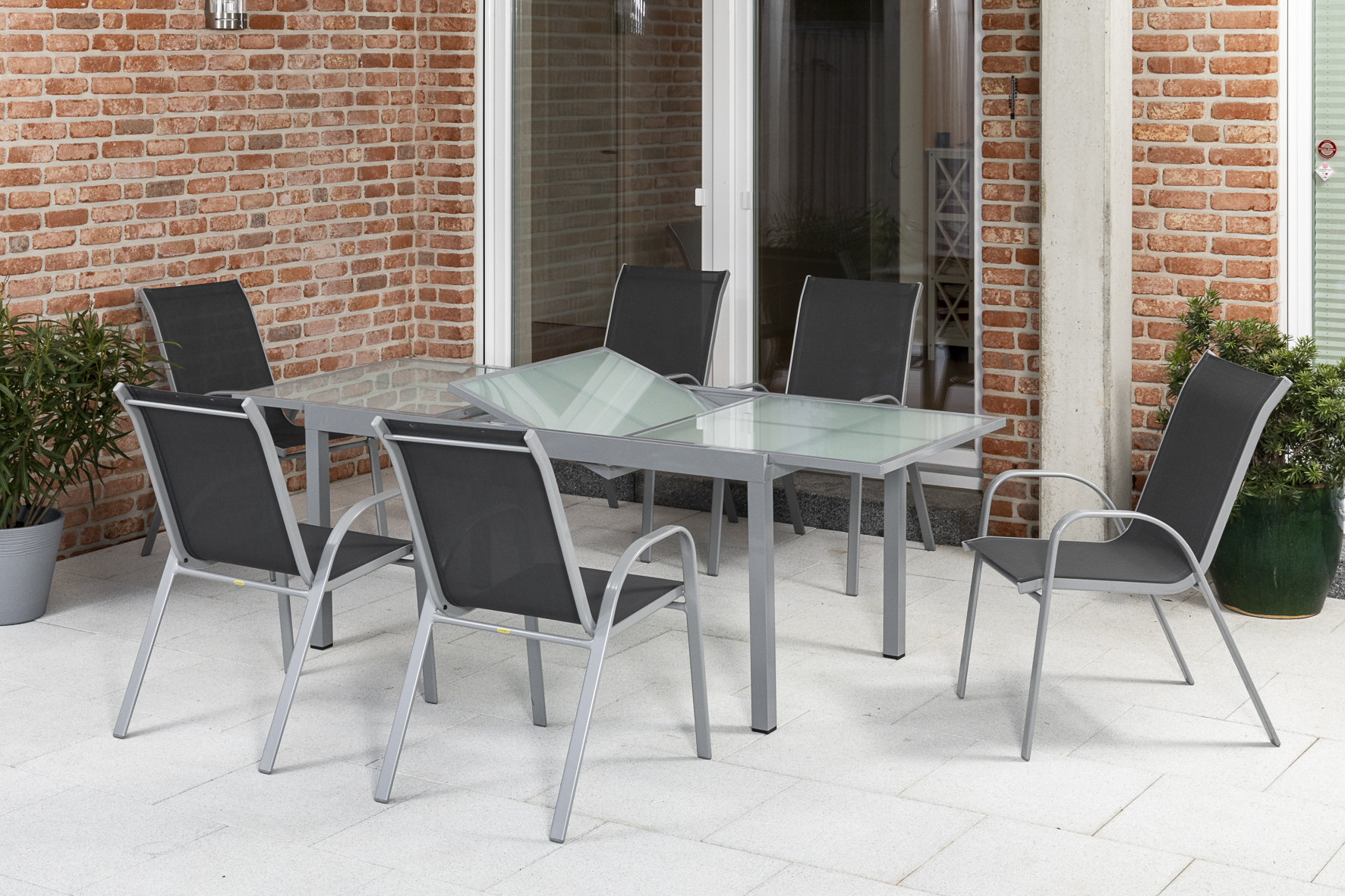 50571-307-3 Sorento Set, 7tlg., Ausziehtisch 120/180 x 90 cm