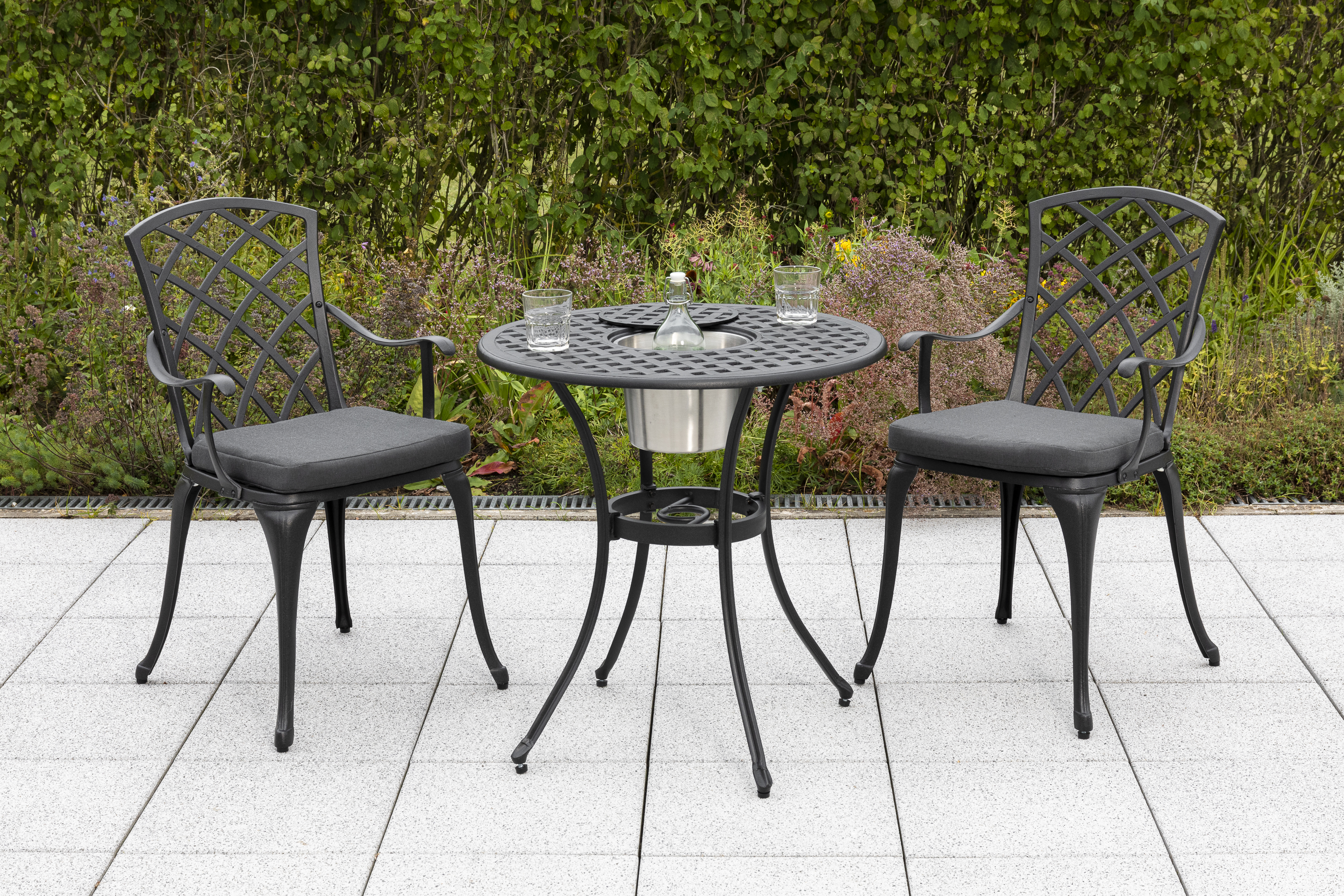 Rhodos Set, 5tlg., Tisch rund Ø 70 cm, inkl. Kühler Rhodos Set, 5tlg., Tisch rund Ø 70 cm, inkl. Kühler