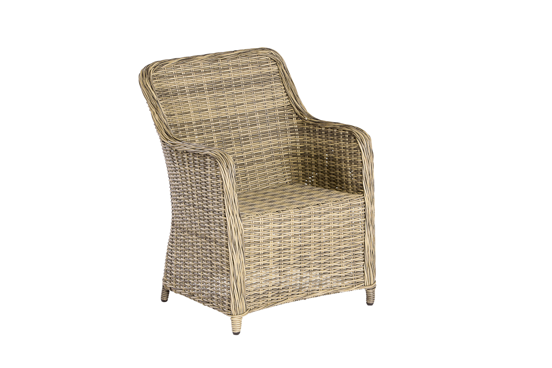 Riviera Sessel, naturgrau, inkl. Kissen