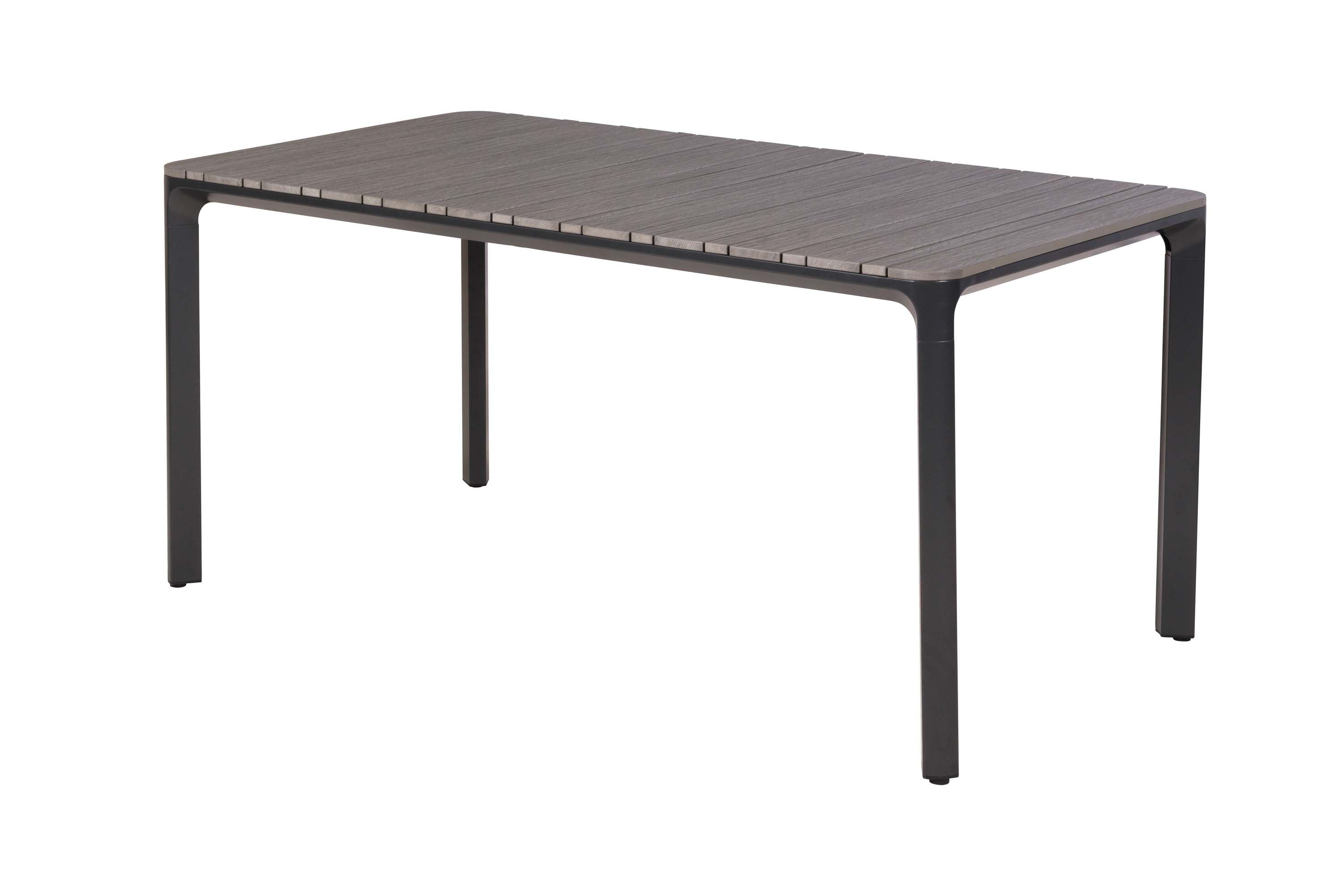 Tisch 160 x 90 cm, Tischplatte aus Kunststoff in realistischer Holzoptik