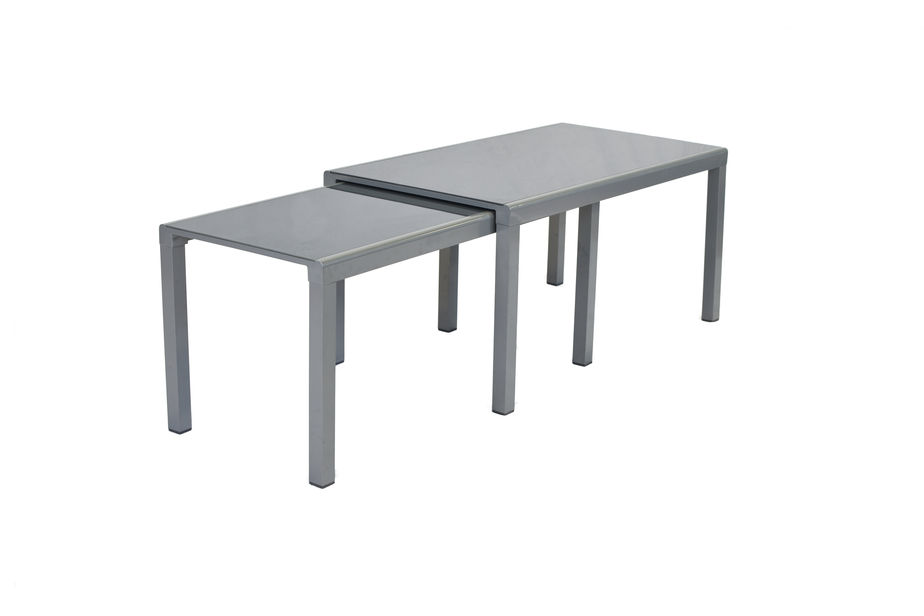 Taviano Set 11tlg., 10 Klappsessel, Ausziehtisch 160 (320) x 78 (75) cm, diamantbraun