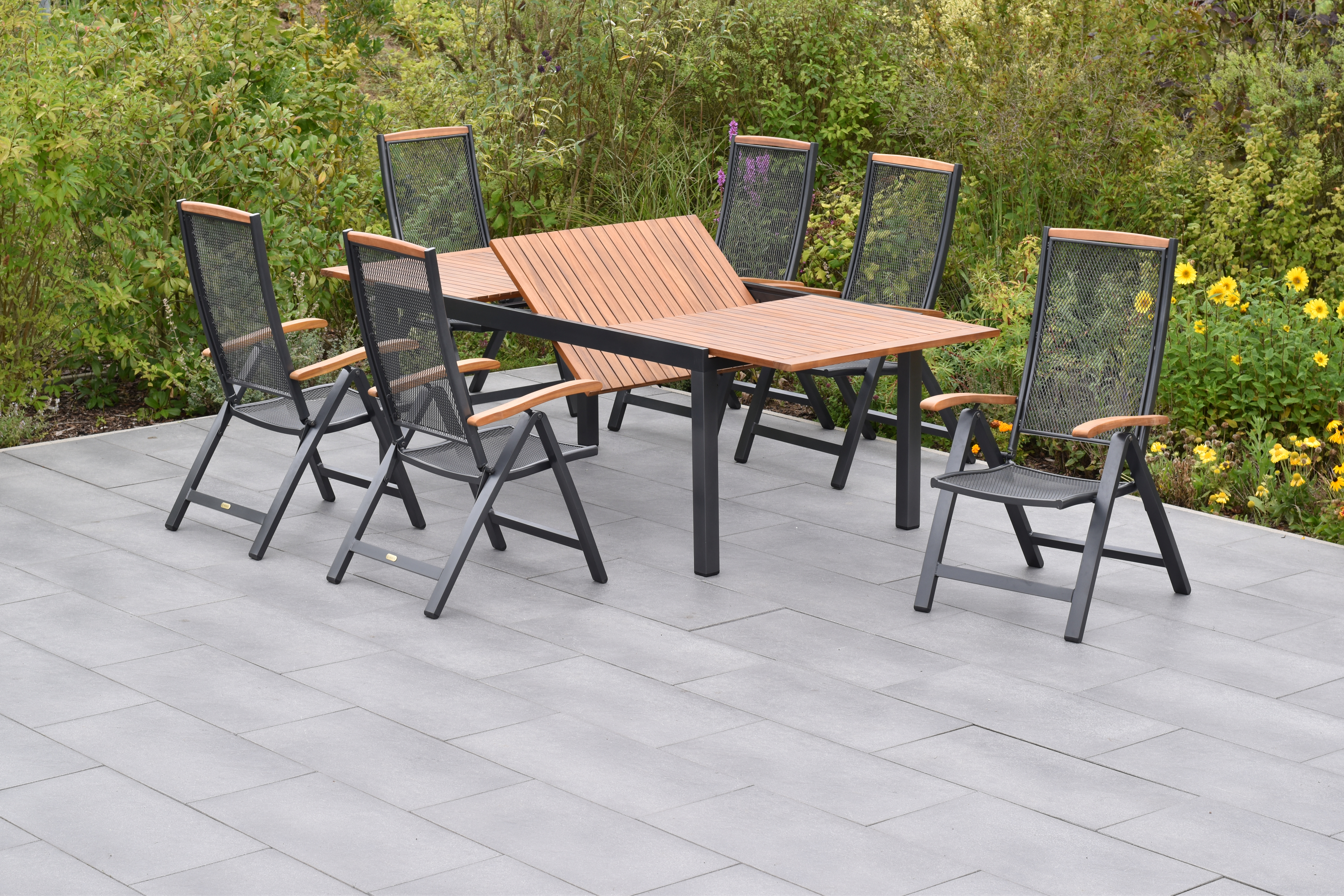 50788-217-3 Tilos Set, 7tlg., Ausziehtisch 180/250 x 100 cm