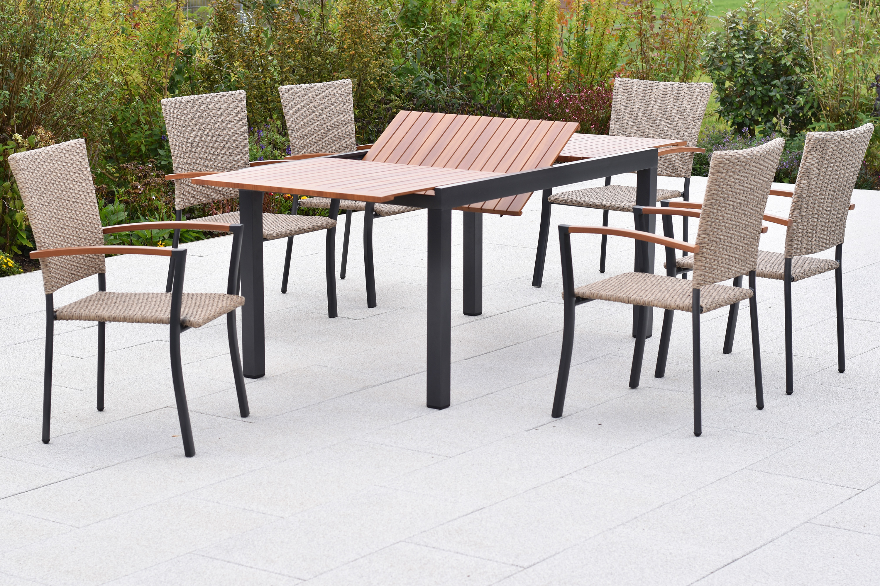 Teramo Set, 7tlg., Ausziehtisch 150/200 x 90 cm Teramo Set, 7tlg., Ausziehtisch 150/200 x 90 cm