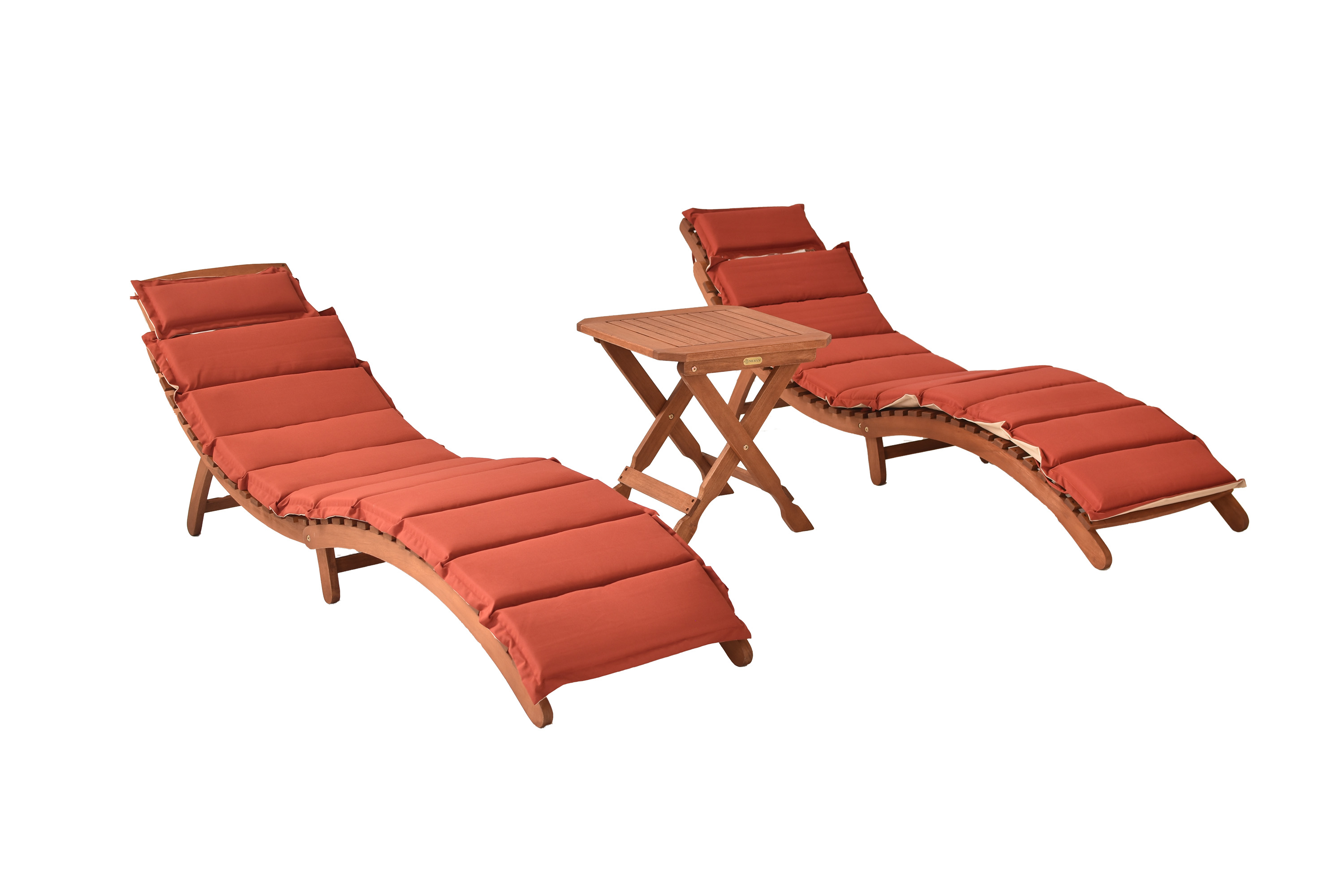 Ipanema Set 5tlg., 2 Liegen, Hocker 50 x 50 cm, inkl. Kissen, rot/beige Ipanema Set 5tlg., 2 Liegen, Hocker 50 x 50 cm, inkl. Kissen, rot/beige