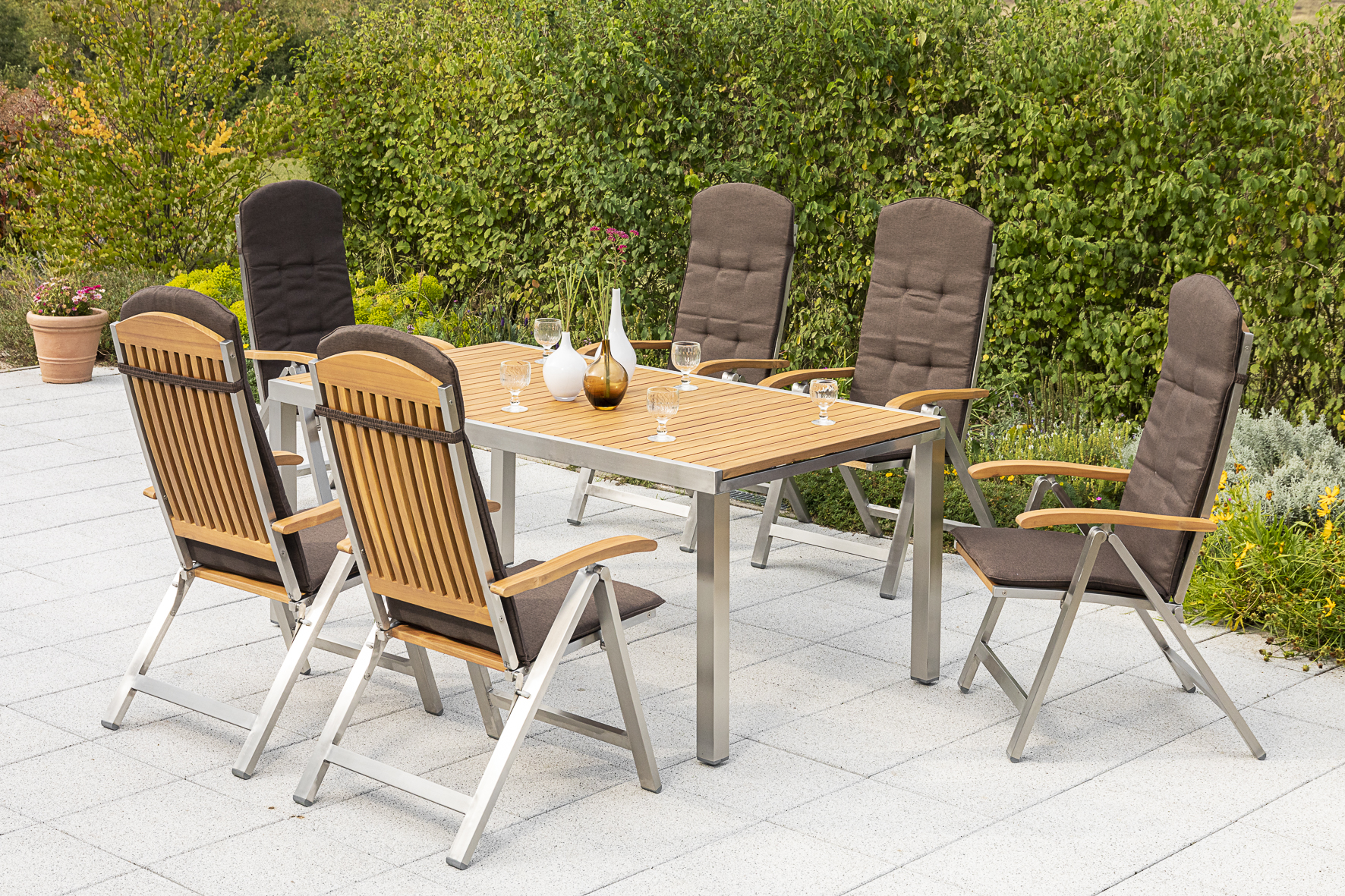 Keros Set 13tlg. Ausziehtisch 180/240 x 100 cm Keros Set 13tlg. Ausziehtisch 180/240 x 100 cm