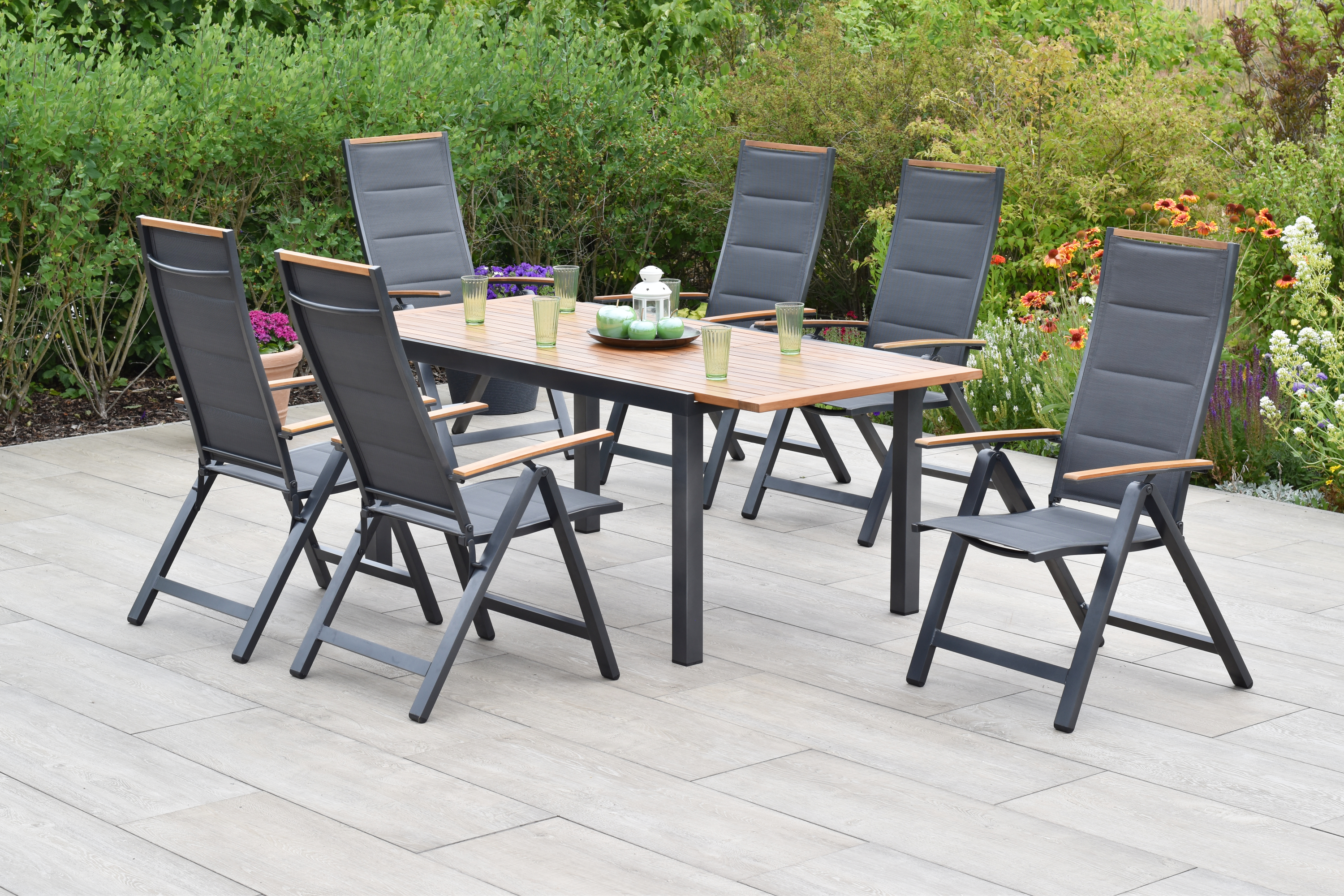 50682-309-1 Verona Set, 7tlg., Ausziehtisch 150/200 x 90 cm