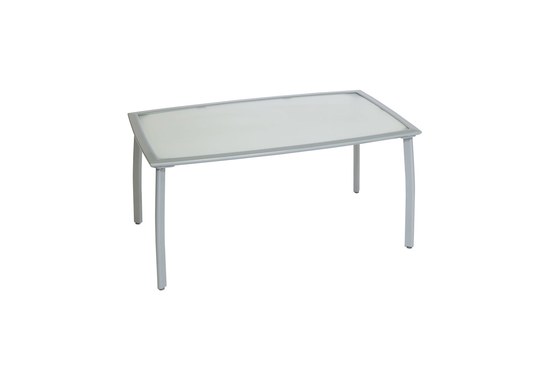 Carrara Set, 7tlg., 6 Klappsessel, Tisch 150 x 90 cm, taupe