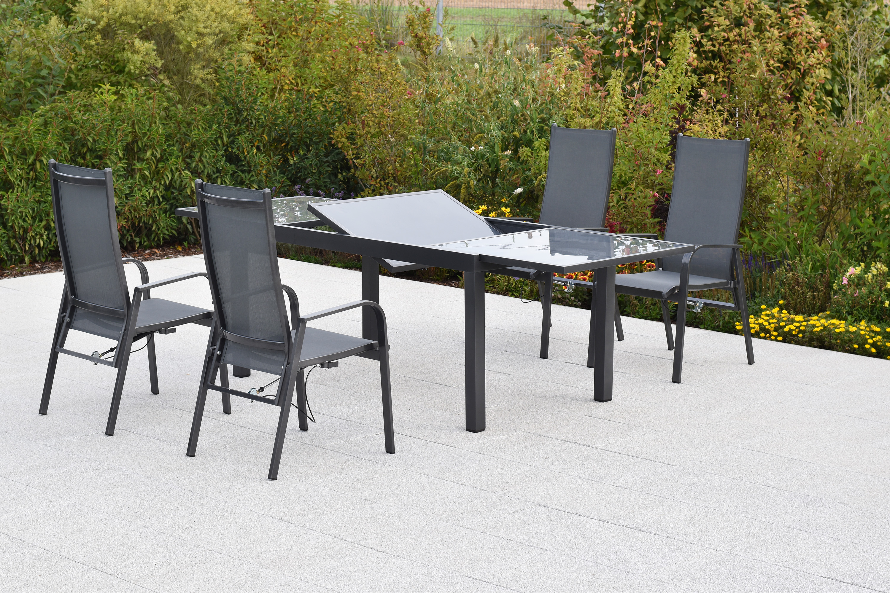 Alassio Set, 5tlg., Ausziehtisch 150/210 x 90 cm Alassio Set, 5tlg., Ausziehtisch 150/210 x 90 cm