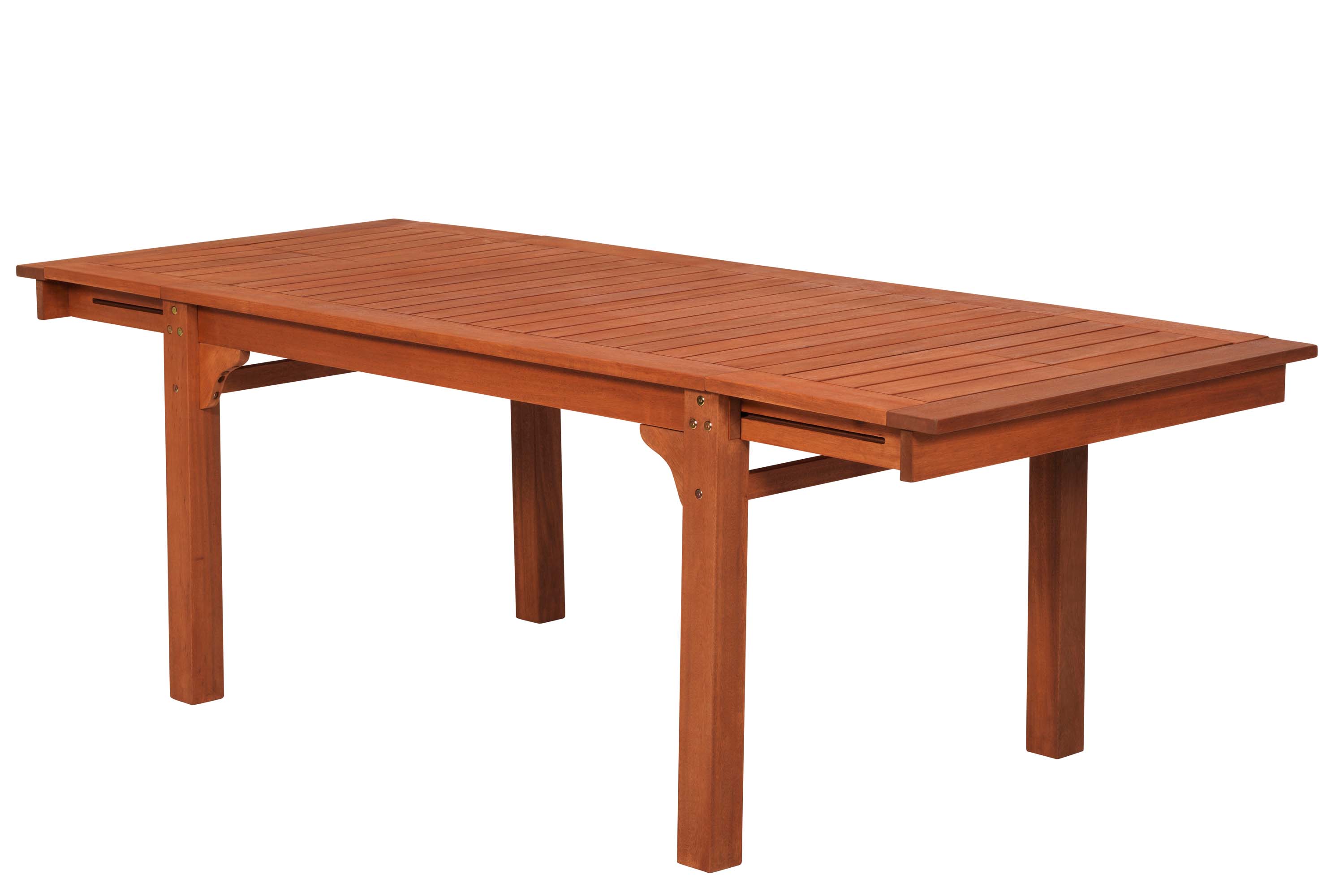 Cordoba Set 7llg., 6 Klappsessel, Seitenausziehtisch 150/185/220 cm