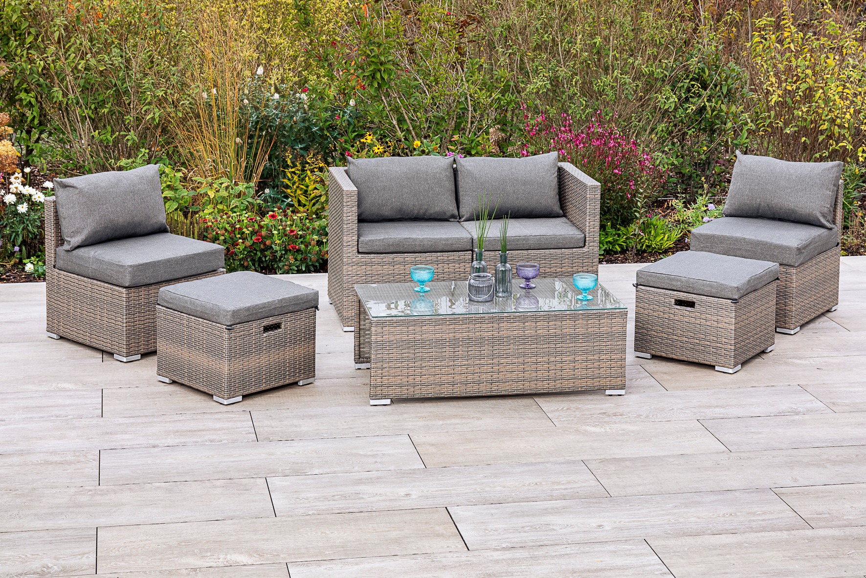 28619-275-1 Agira Set Tisch, 110 x 55 cm, inkl. Kissen