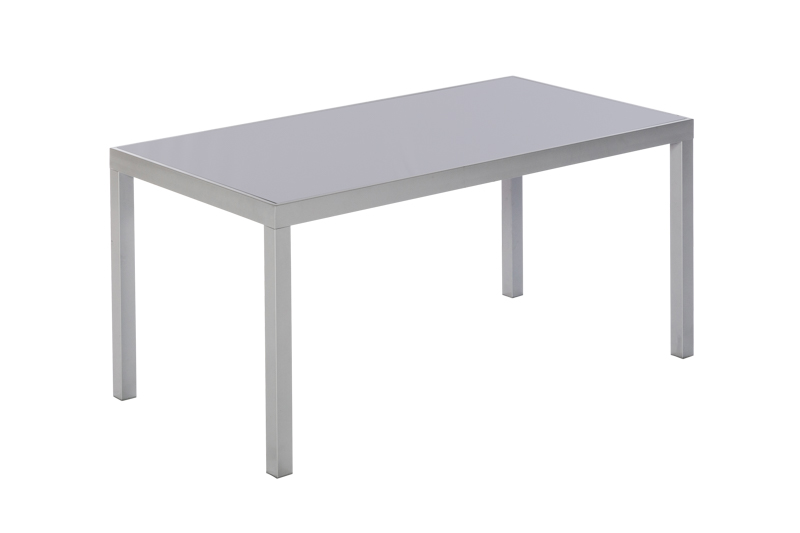 Carrara Set, 7tlg., 6 Klappsessel, Tisch 150 x 90 cm, schwarz