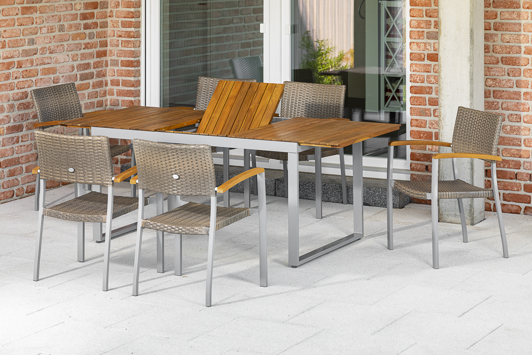 50384-258-2 Silano Set, 7tlg., Ausziehtisch 150/200 x 90 cm