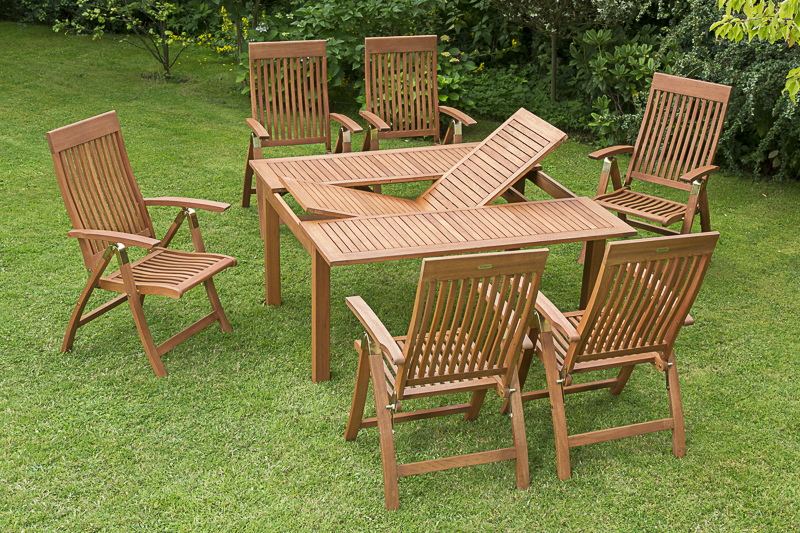 Comodoro-Set-6x-25000-011-25921-011-NB-3 Comodoro Set, 7tlg., 6 Klappsessel, Ausziehtisch 100/150 x 150 cm