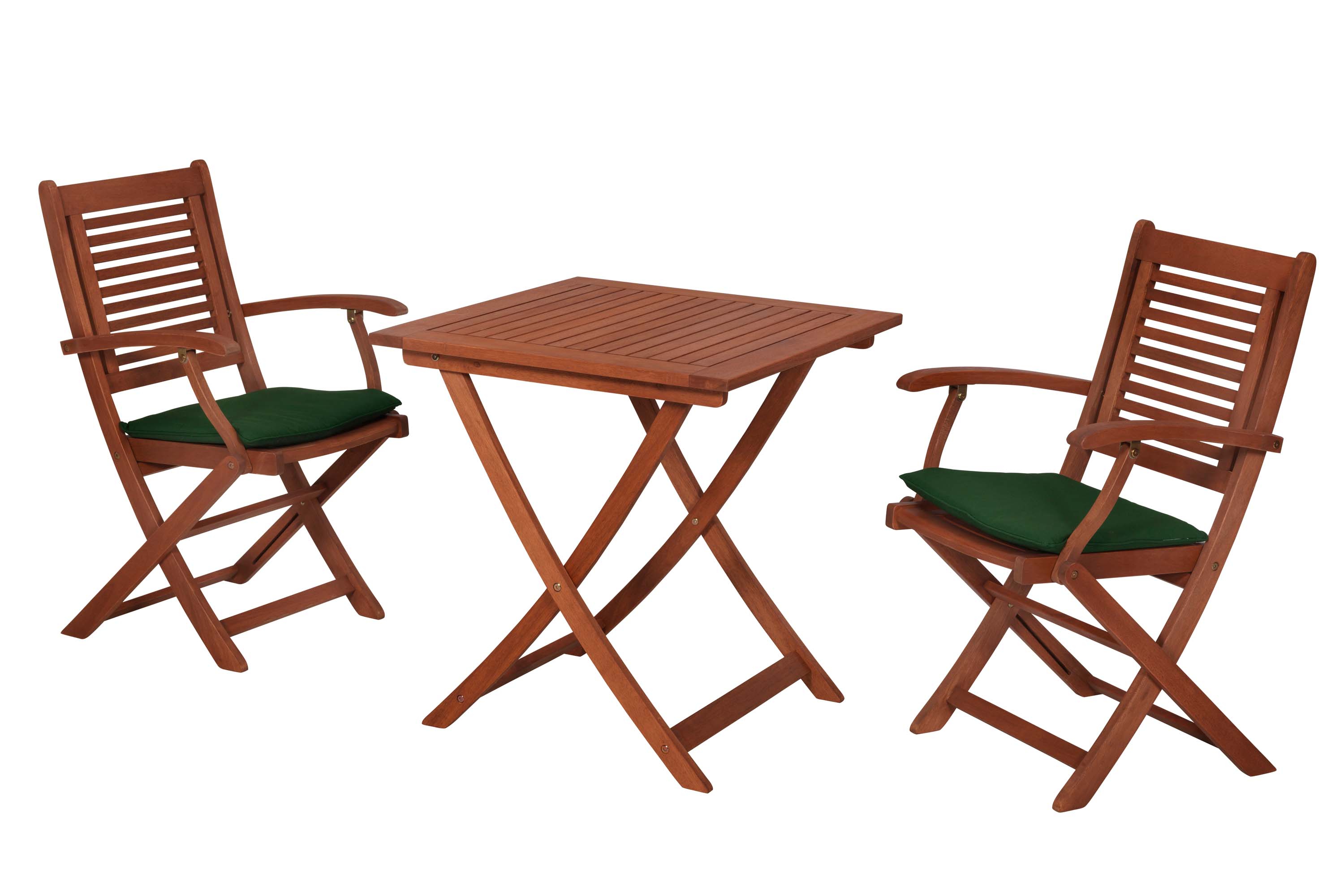 Cordoba Set 5tlg., 2 Klappsessel, Klapptisch 70 x 70 cm, inkl. Kissen