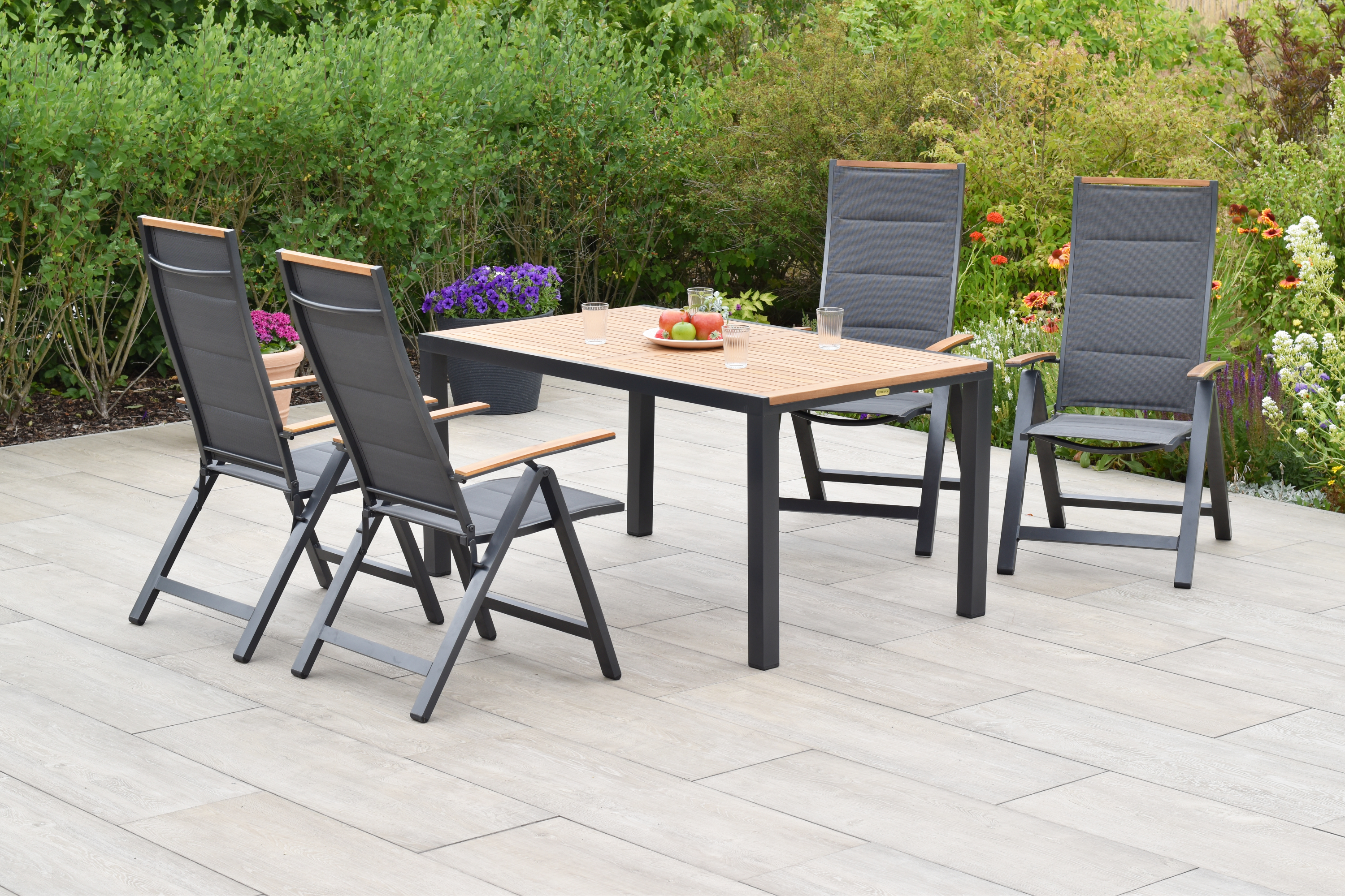 Merxx Verona Set 5tlg. mit Tisch 150 x 90 cm