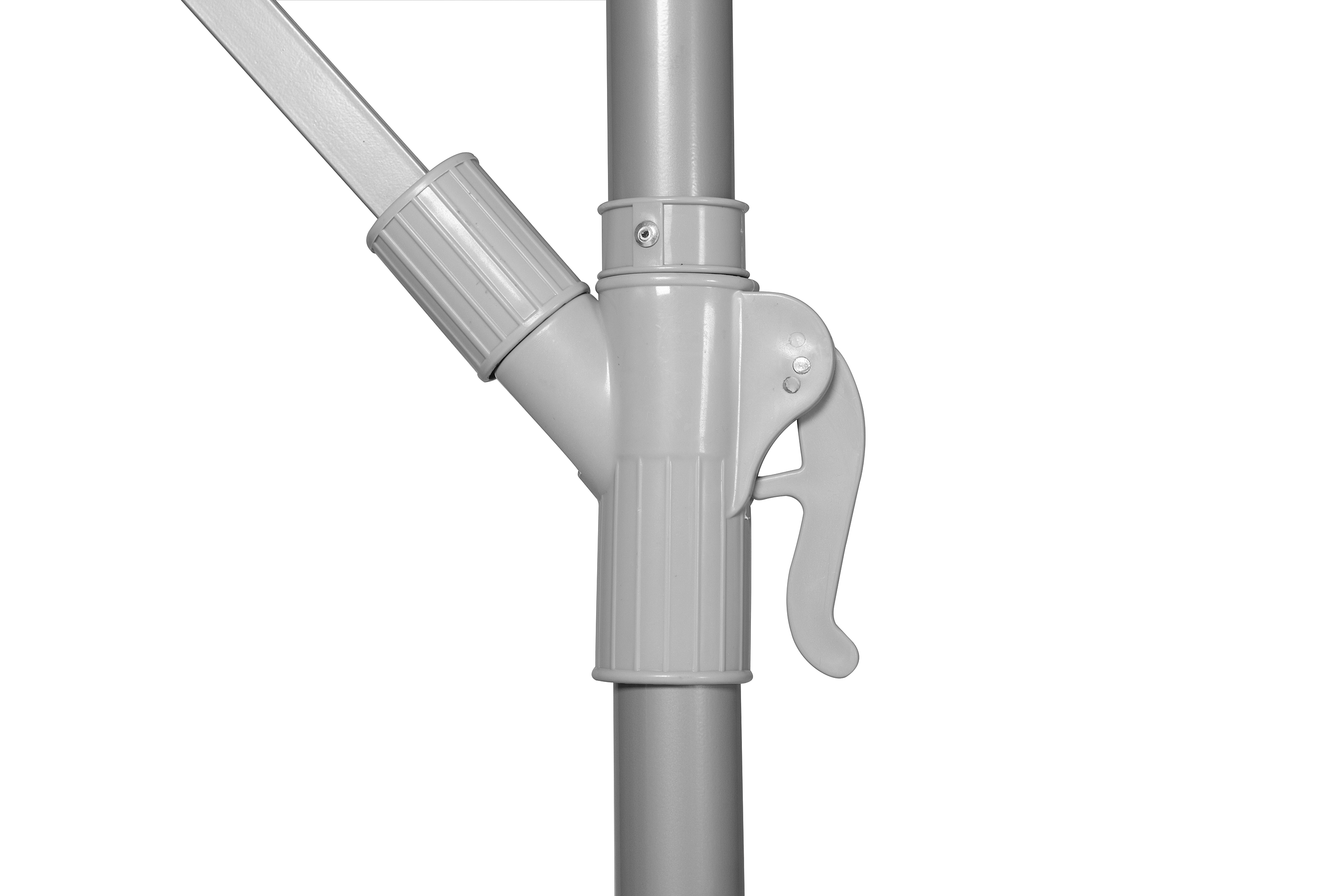 Ampelschirm-Hebel Ampelschirm Ø 300 cm, inkl. Hülle, grau