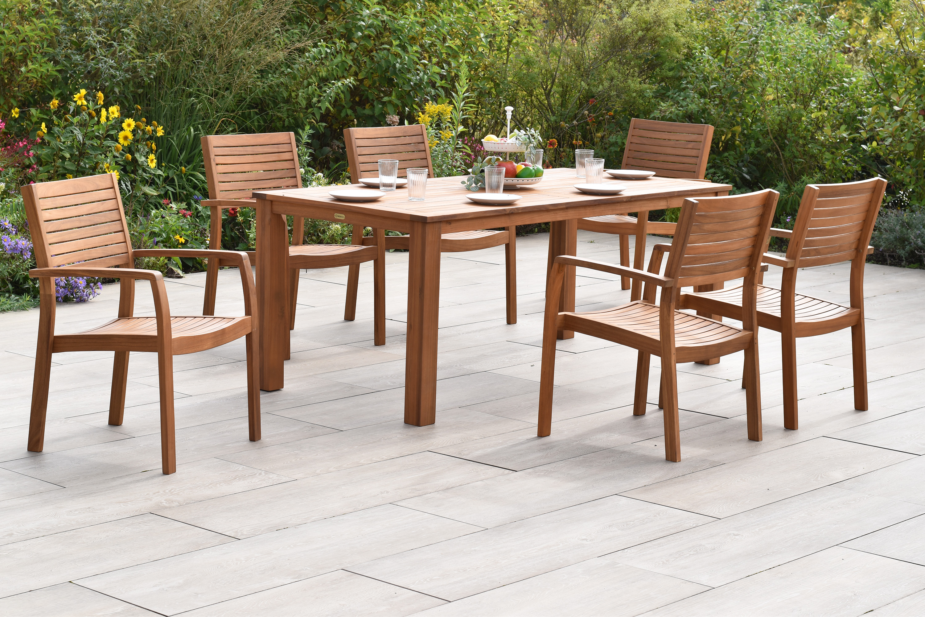 Batavia Set, 7tlg., Tisch 185 x90 cm Batavia Set, 7tlg., Tisch 185 x90 cm