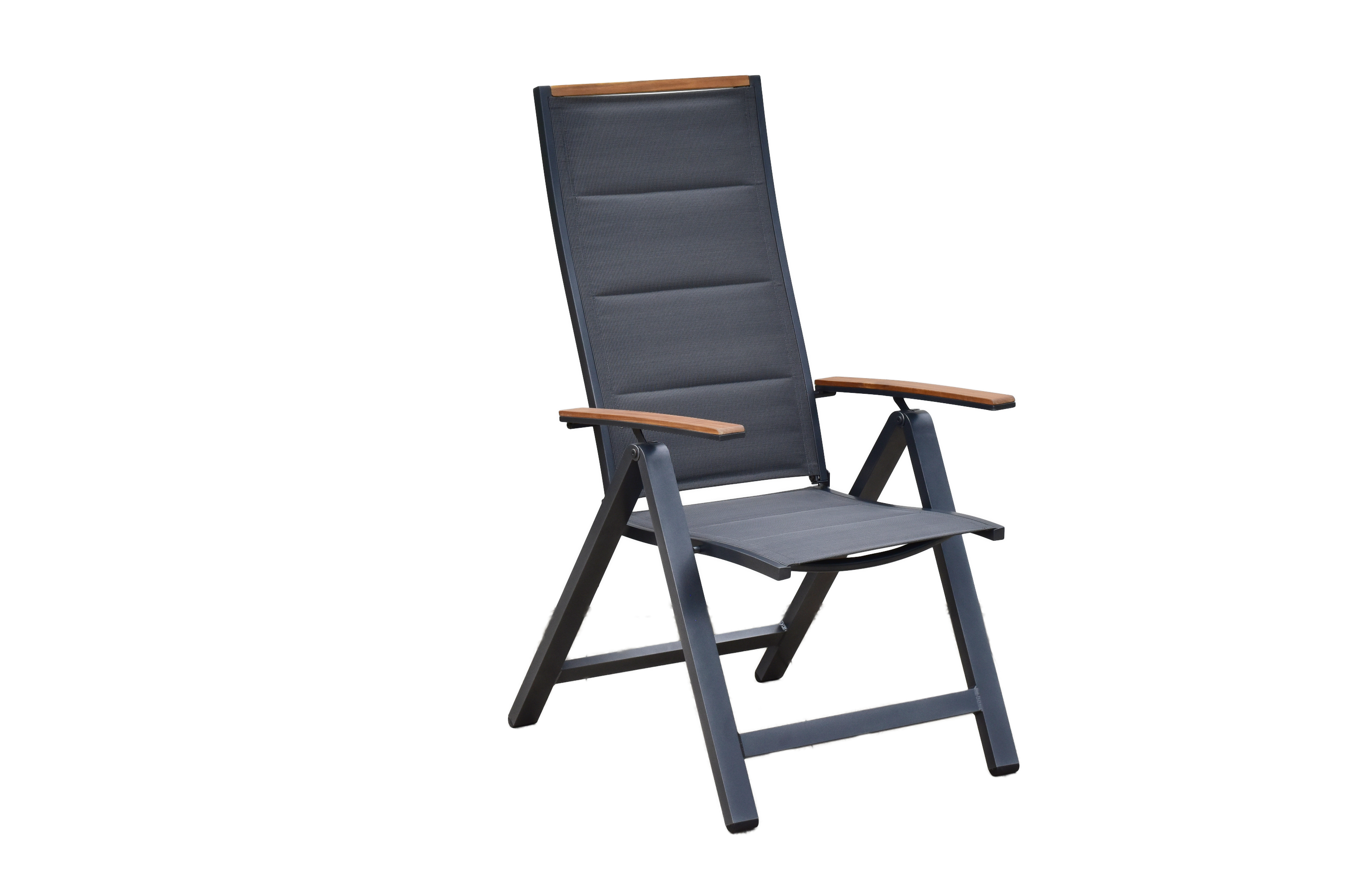 Verona Set, 7tlg., 6 Klappsessel, Tisch 150 x 90 cm