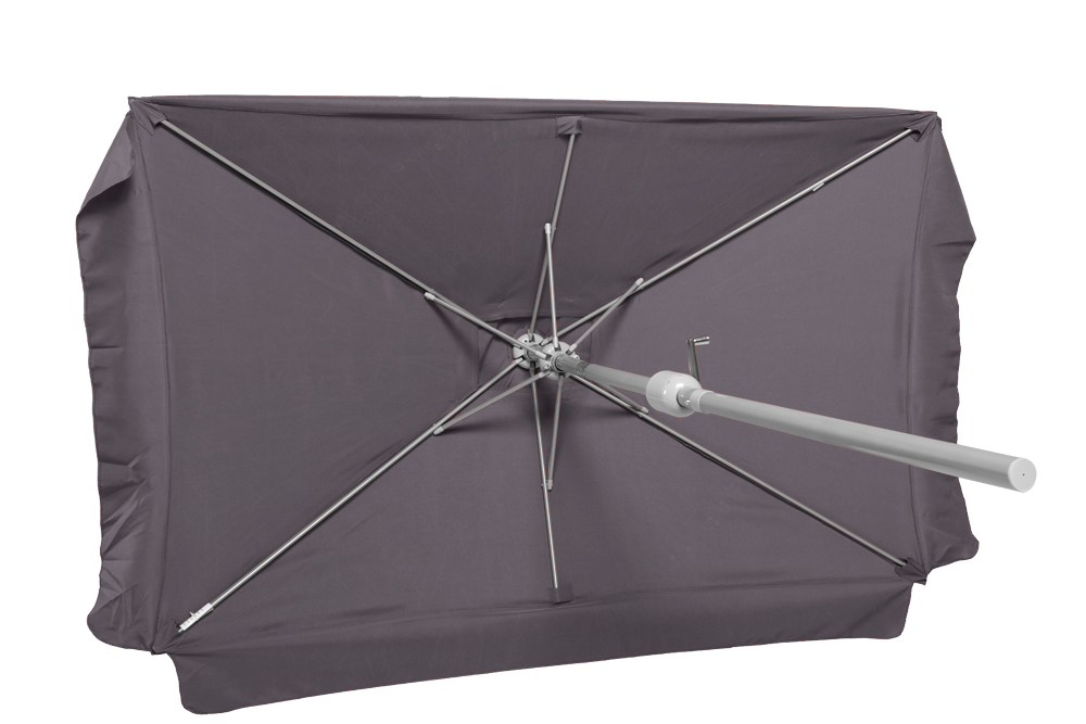 Schirm-eckig-grau-418qSZtGEwKUBJ Schirm 120 x 190 cm, 38 mm Rohr, grau